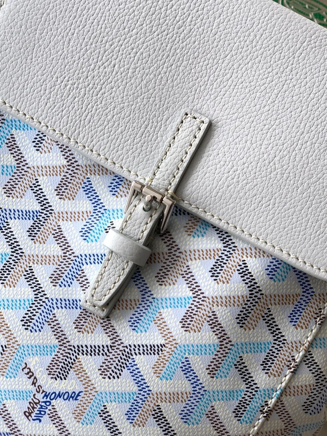 Goyard 帆布 极地蓝 双肩包 实用双肩款