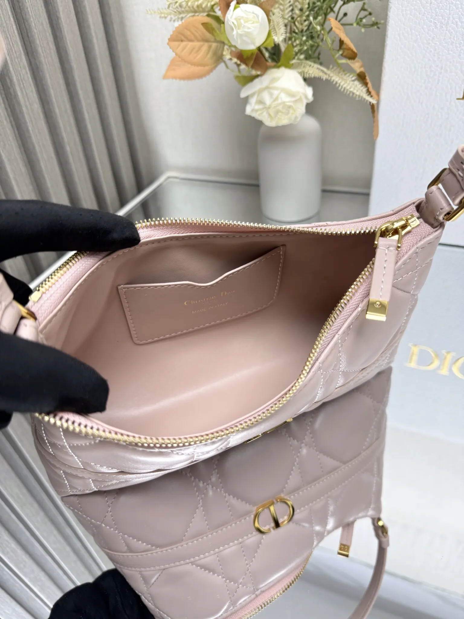 Pink Gold Organizer Pouch Travel
