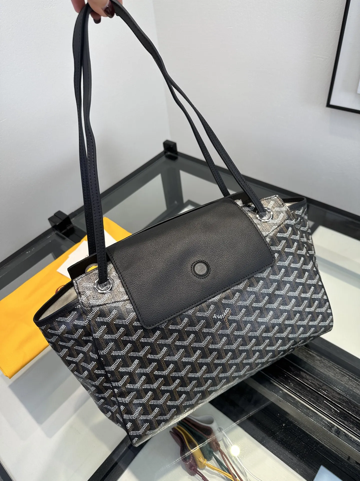 Goyard Black Organizer Pouch Travel Casual