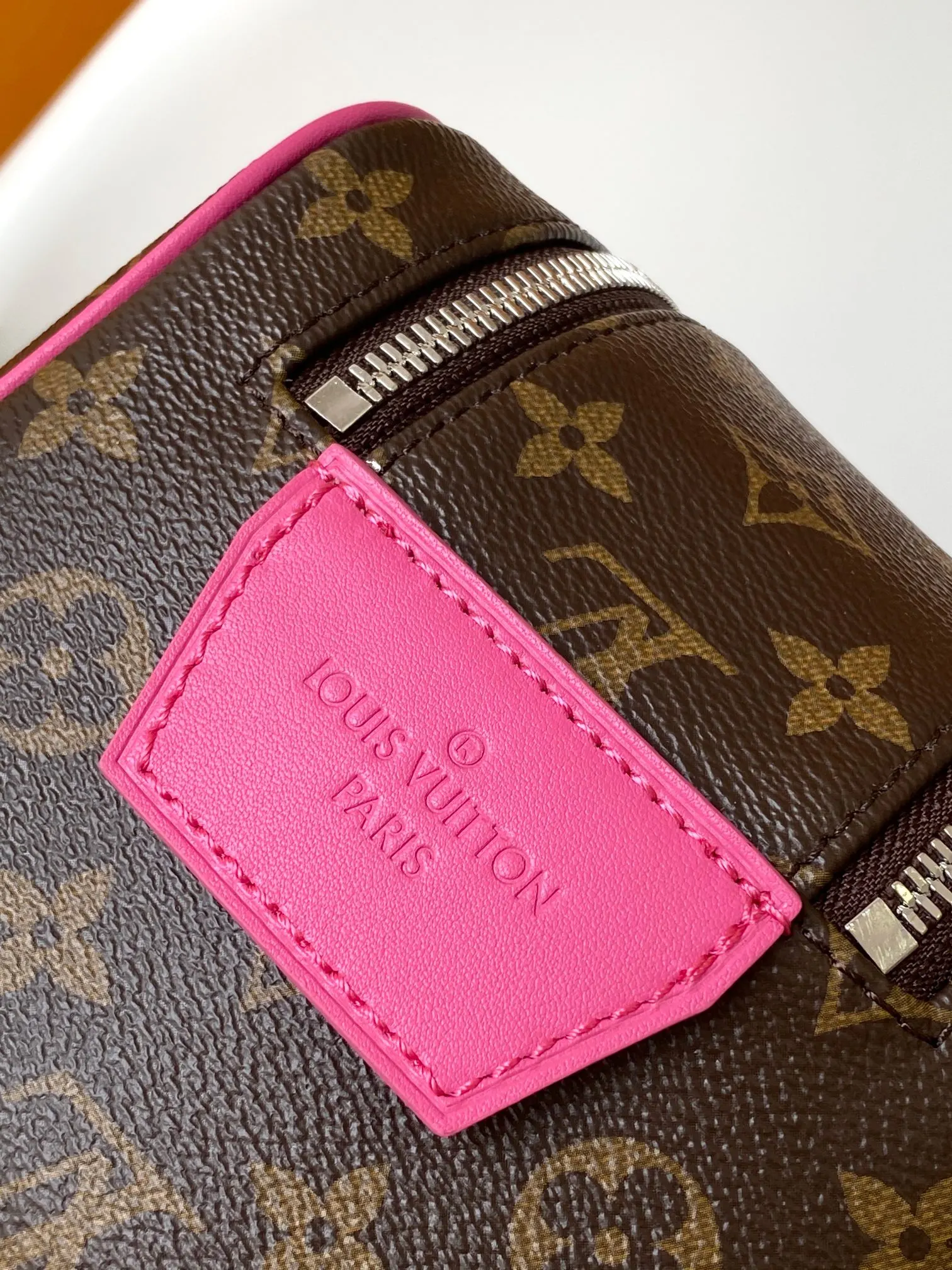Black Monogram Organizer Pouch Travel Canvas