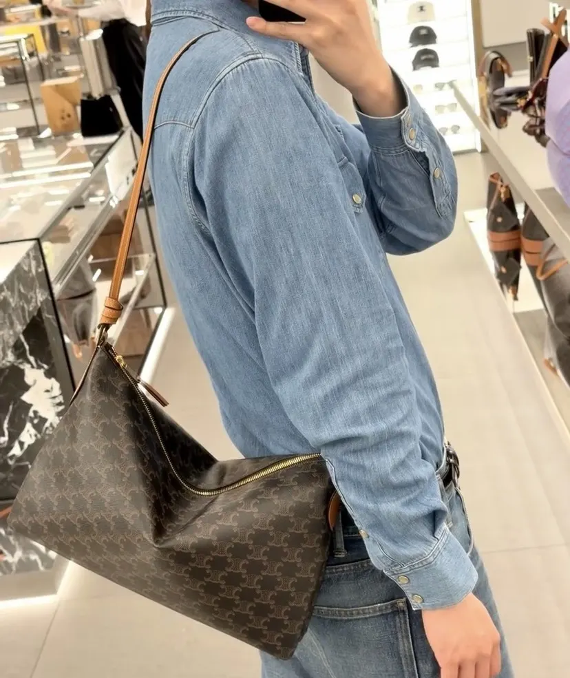 Gold Hobo Shoulder Bag Vintage