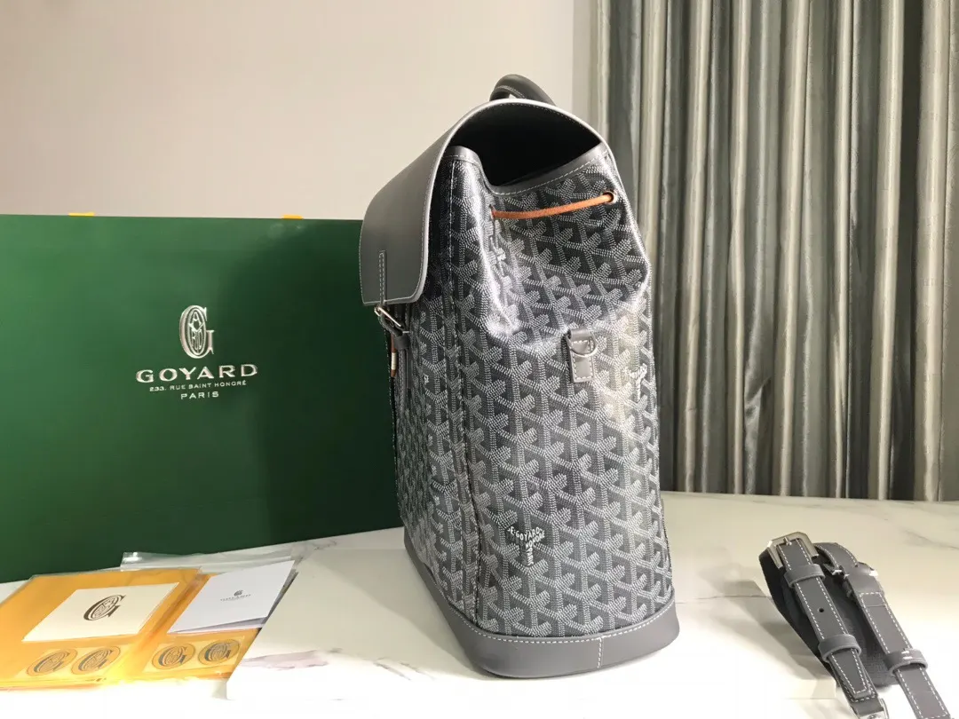 Goyard Black Brown Backpack
