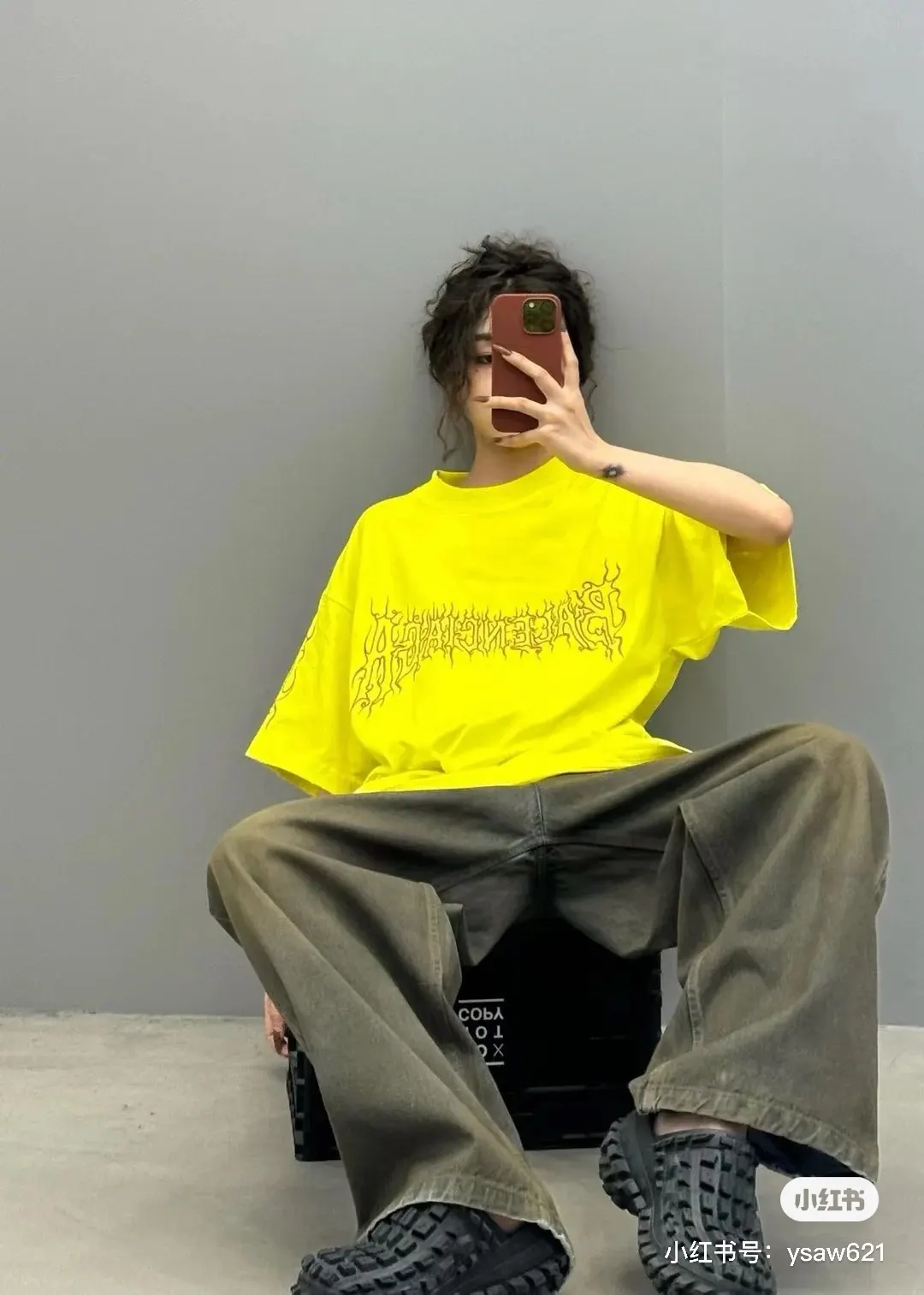 Balenciaga Logo Letter Short Sleeve T-Shirt Street