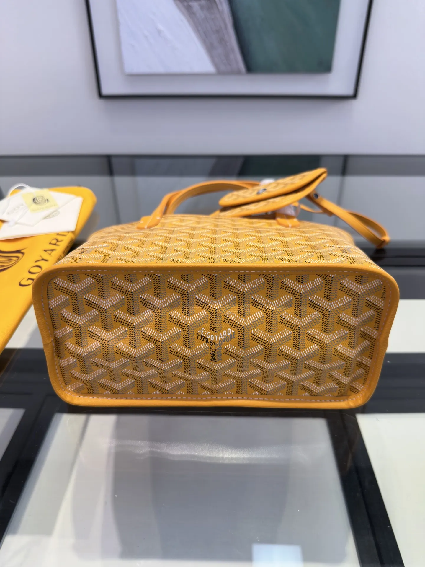 Goyard Yellow Tote Bag Leather
