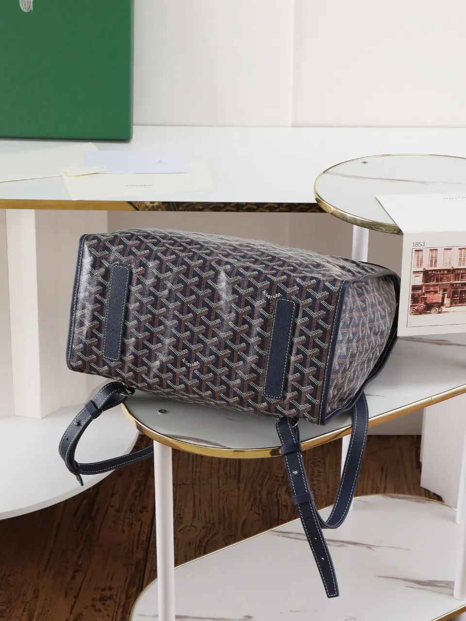 Goyard Blue Backpack