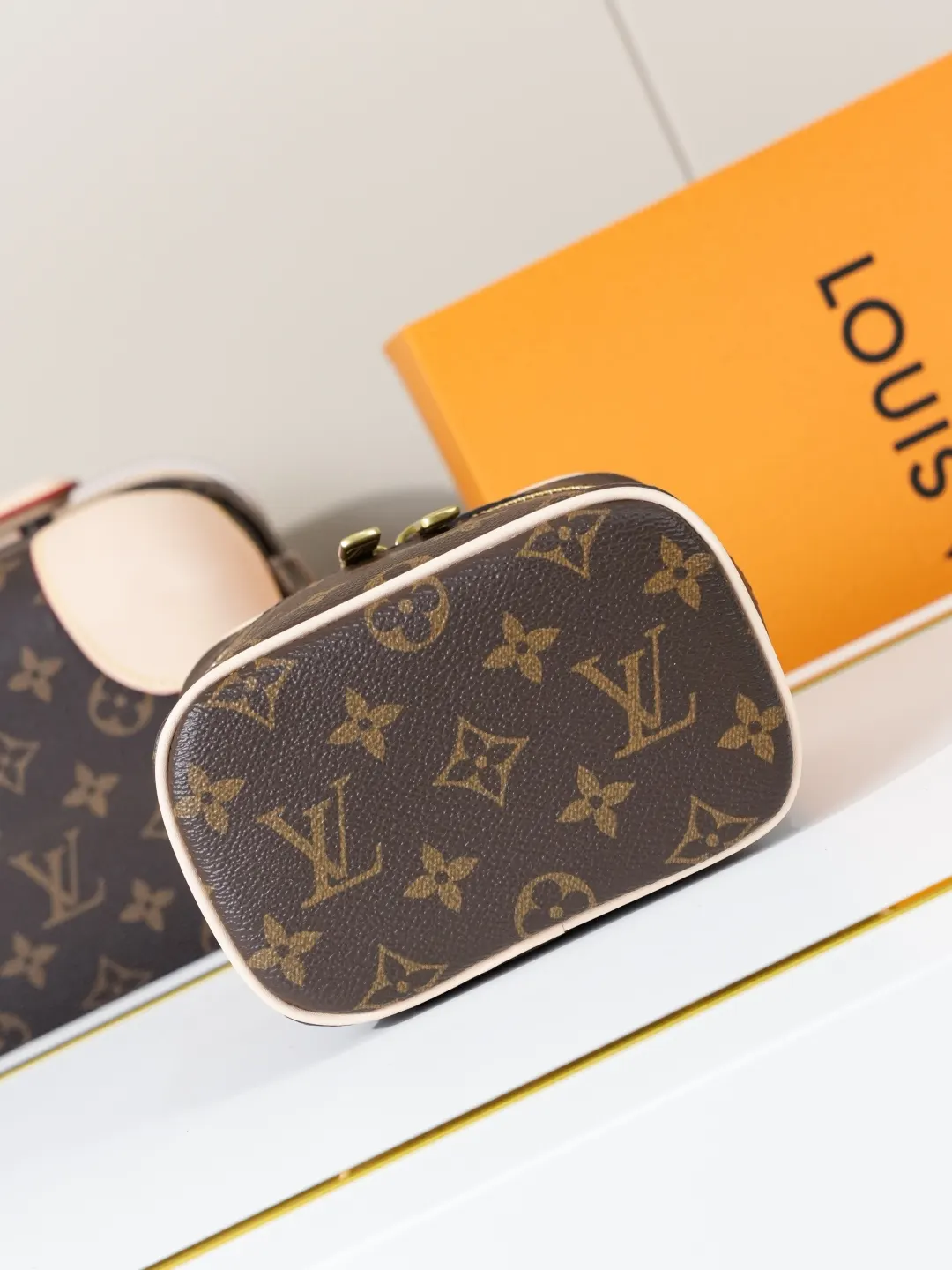 Monogram Organizer Pouch Travel Leather