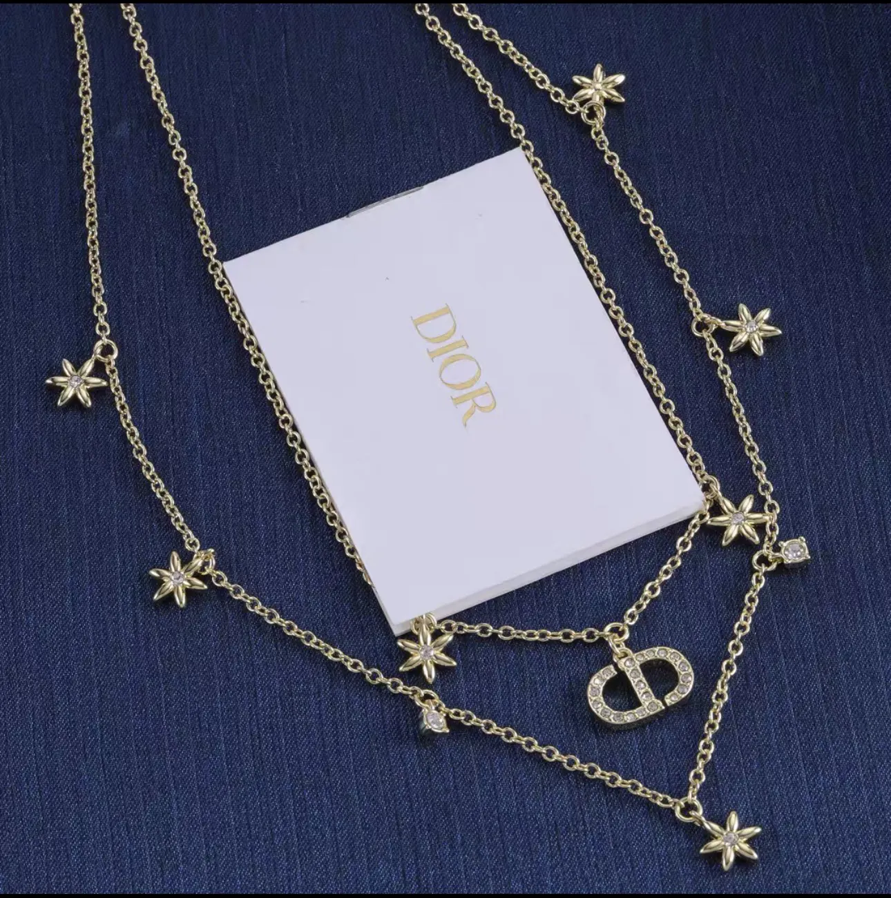 Dior 星月吊坠项链 蓝盒款