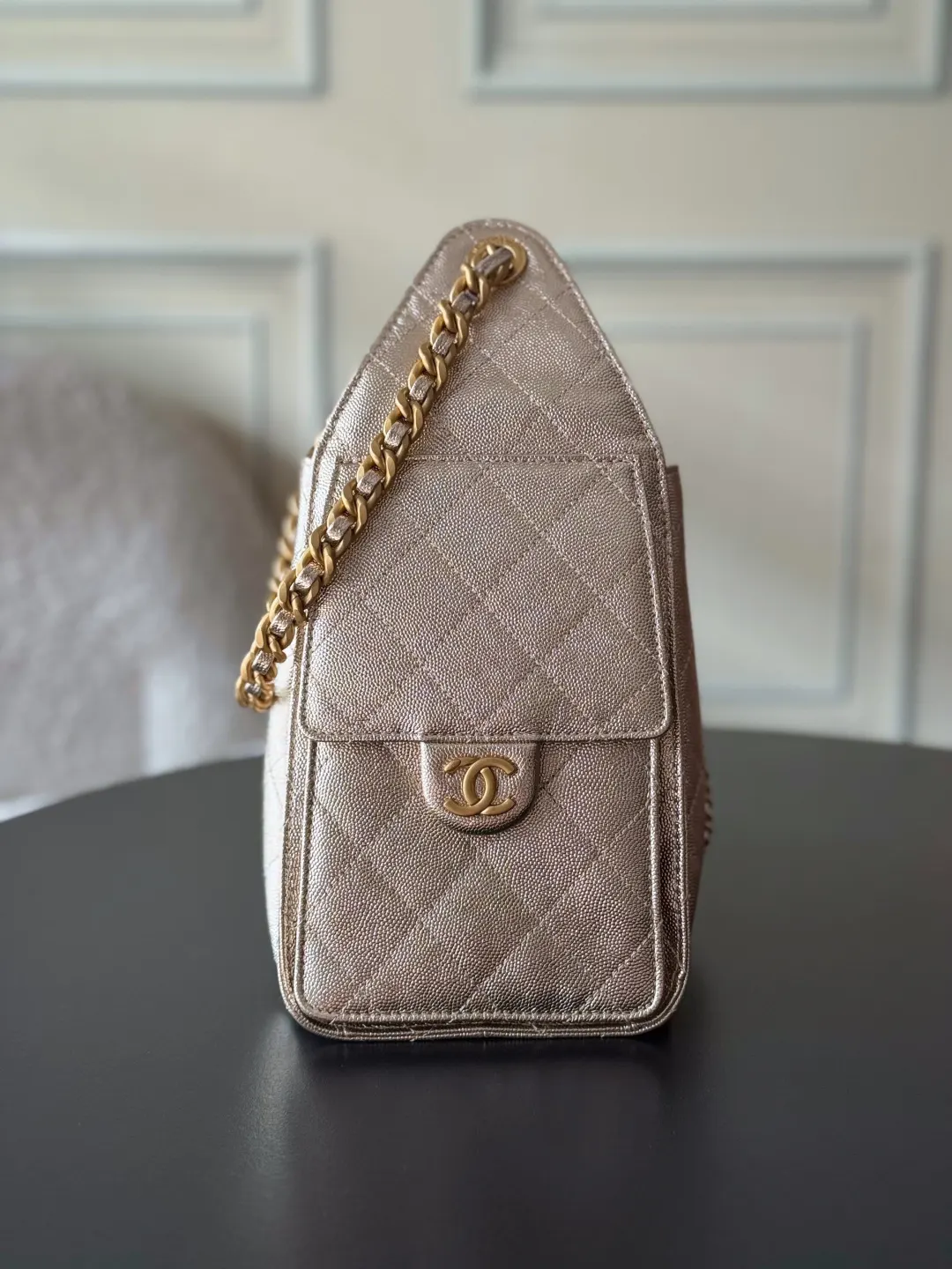 CHANEL Hobo 背景～区别于市场普通货 法国 腋下包 复古腋下背款