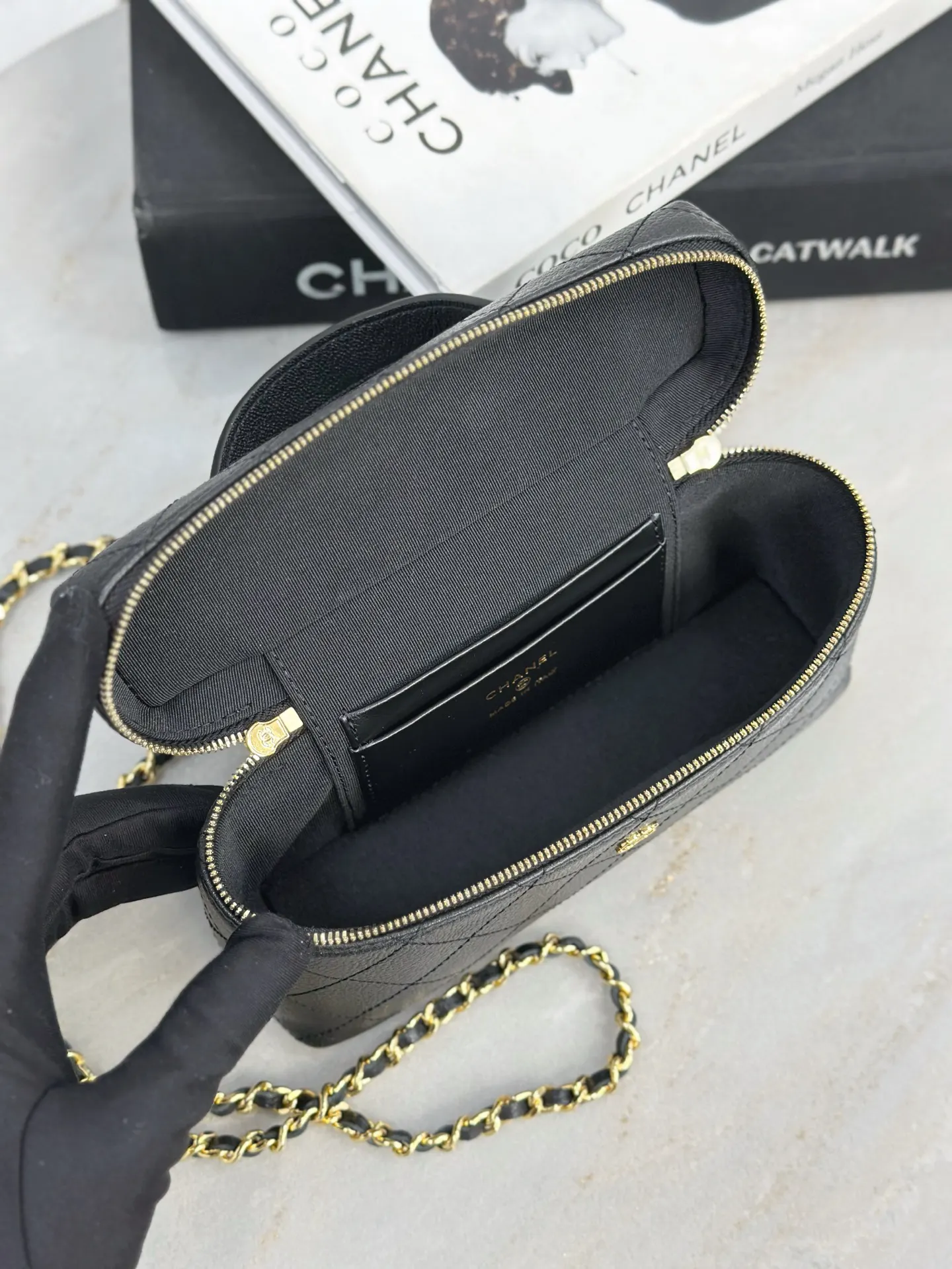 Chanel 19 黑色 皮革 单肩包