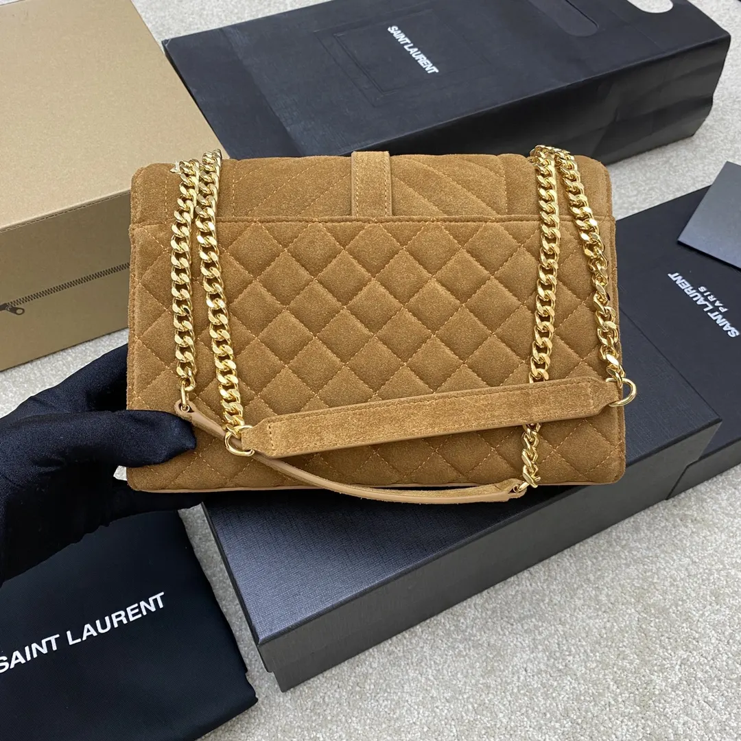 Brown Chain Bag Leather