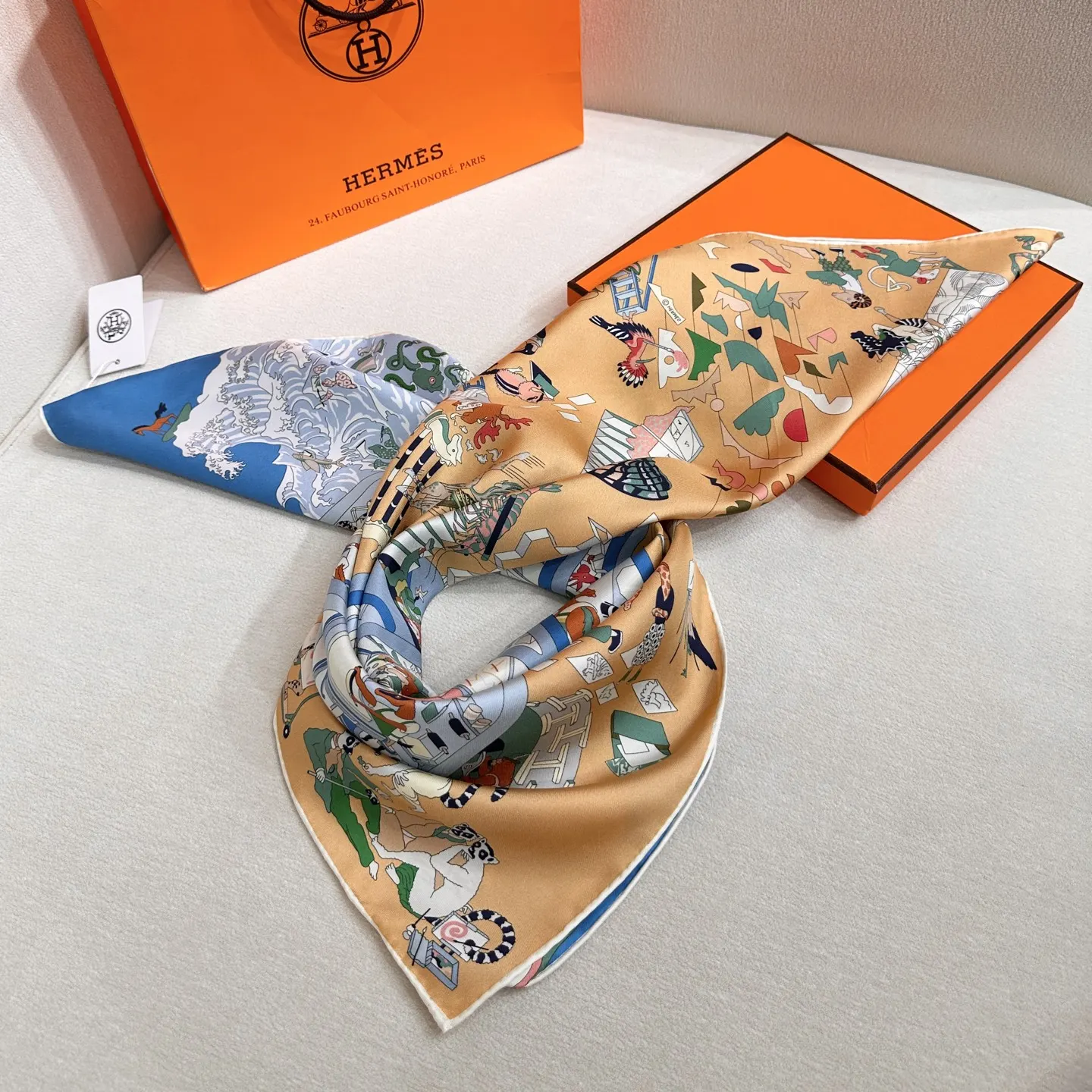 Hermès 丝巾 精致配饰