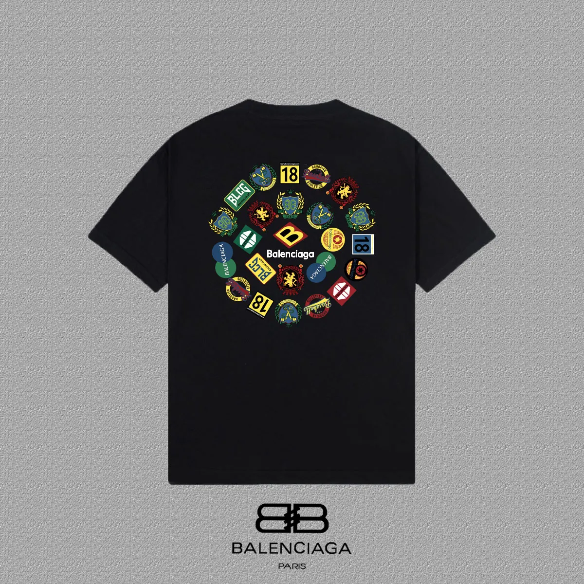 Balenciaga Paris 黑色 短袖T恤