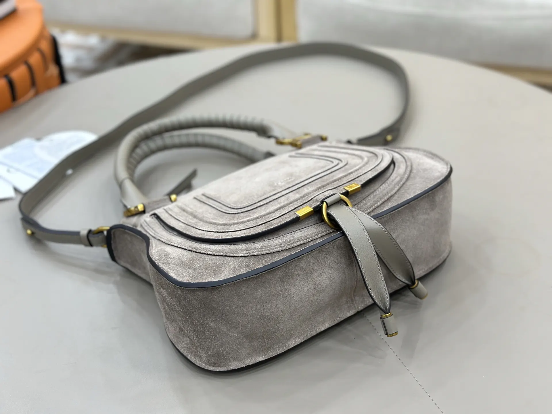 小牛皮 Chloe Marcie马鞍包 斜背包 輕便斜挎款