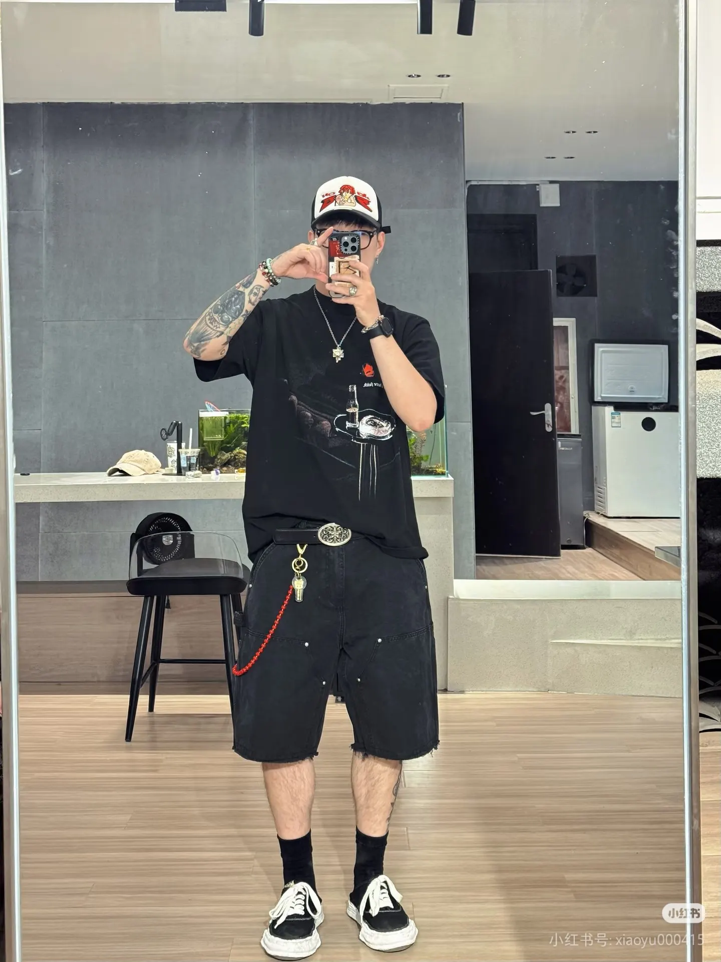 Balenciaga 黑色 純棉 Logo 短袖T恤 宽松休閒