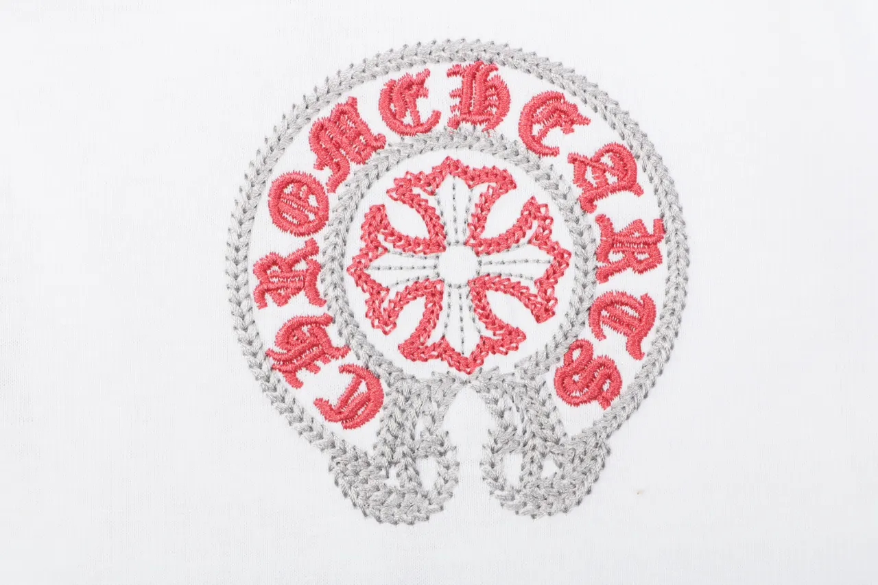 Chrome Hearts 刺繡 水洗 短袖T恤 日常百搭款(數字5) Chrome Hearts 刺繡 水洗 短袖T恤 日常百搭款(數字5)