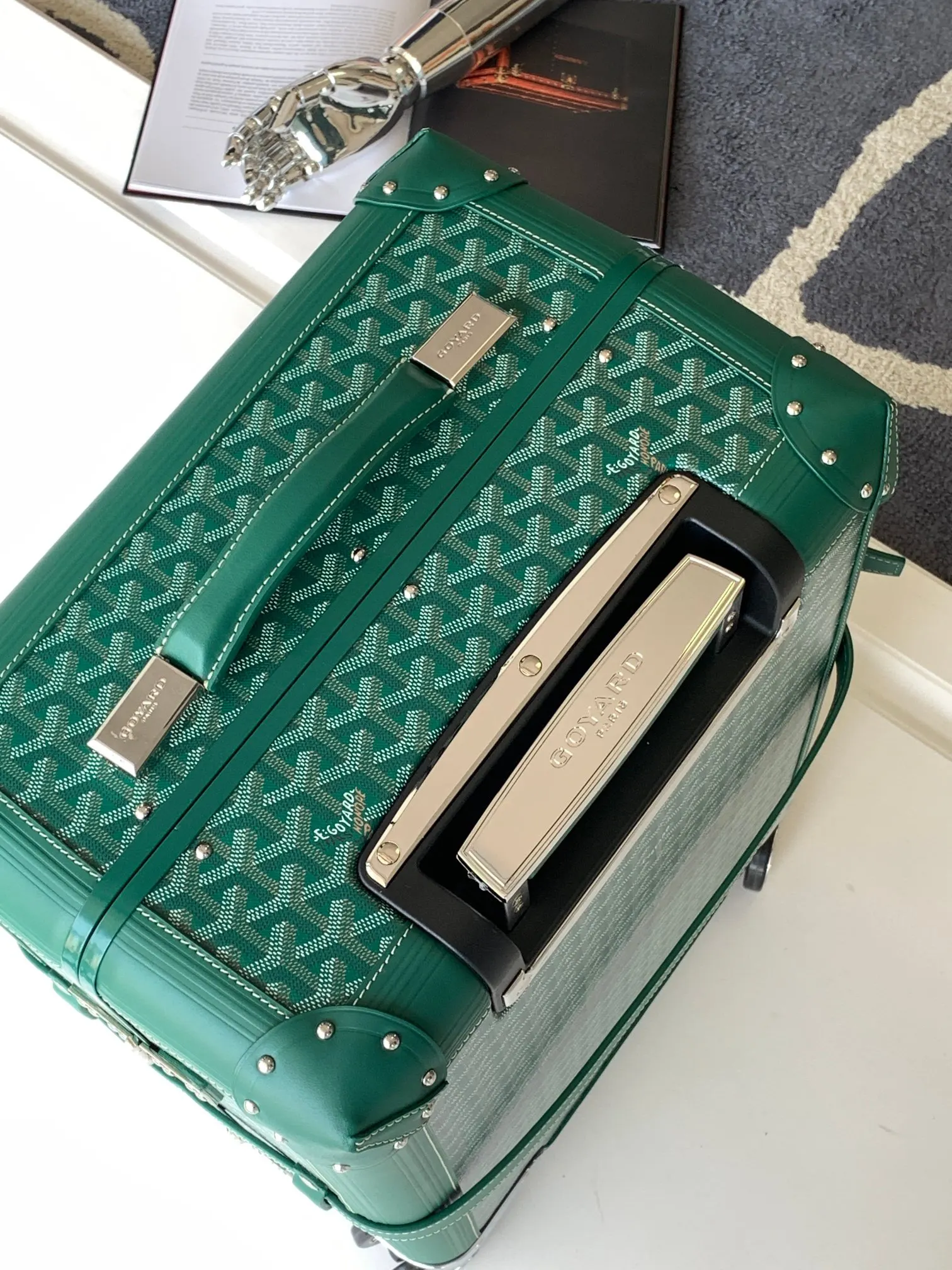Goyard 戈雅 寸登机箱 全手工精心打造 行李箱 旅行拉杆款 轻便出行款
