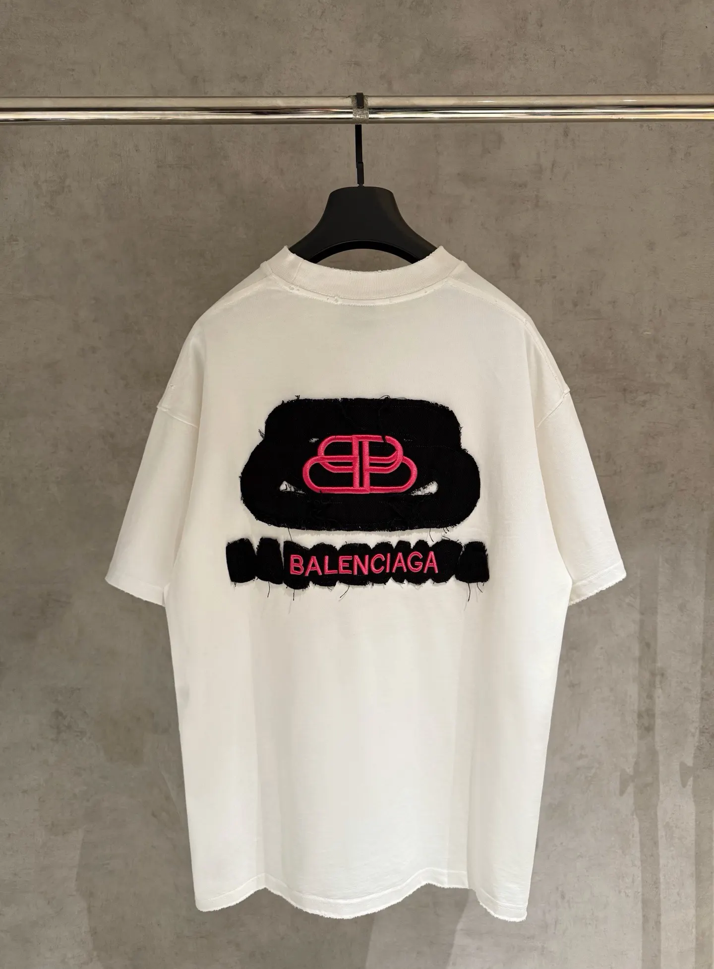 Balenciaga 25SS 刺绣 纯棉 短袖T恤