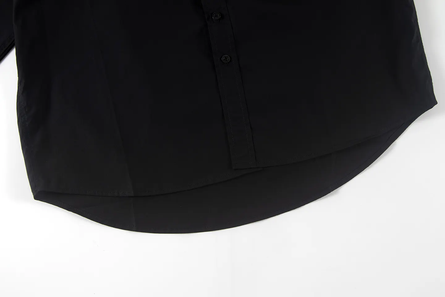 Balenciaga 黑色 純棉 Logo 襯衫 宽松休閒