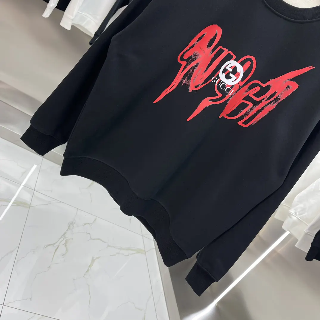 Gucci Logo印花圆领卫衣