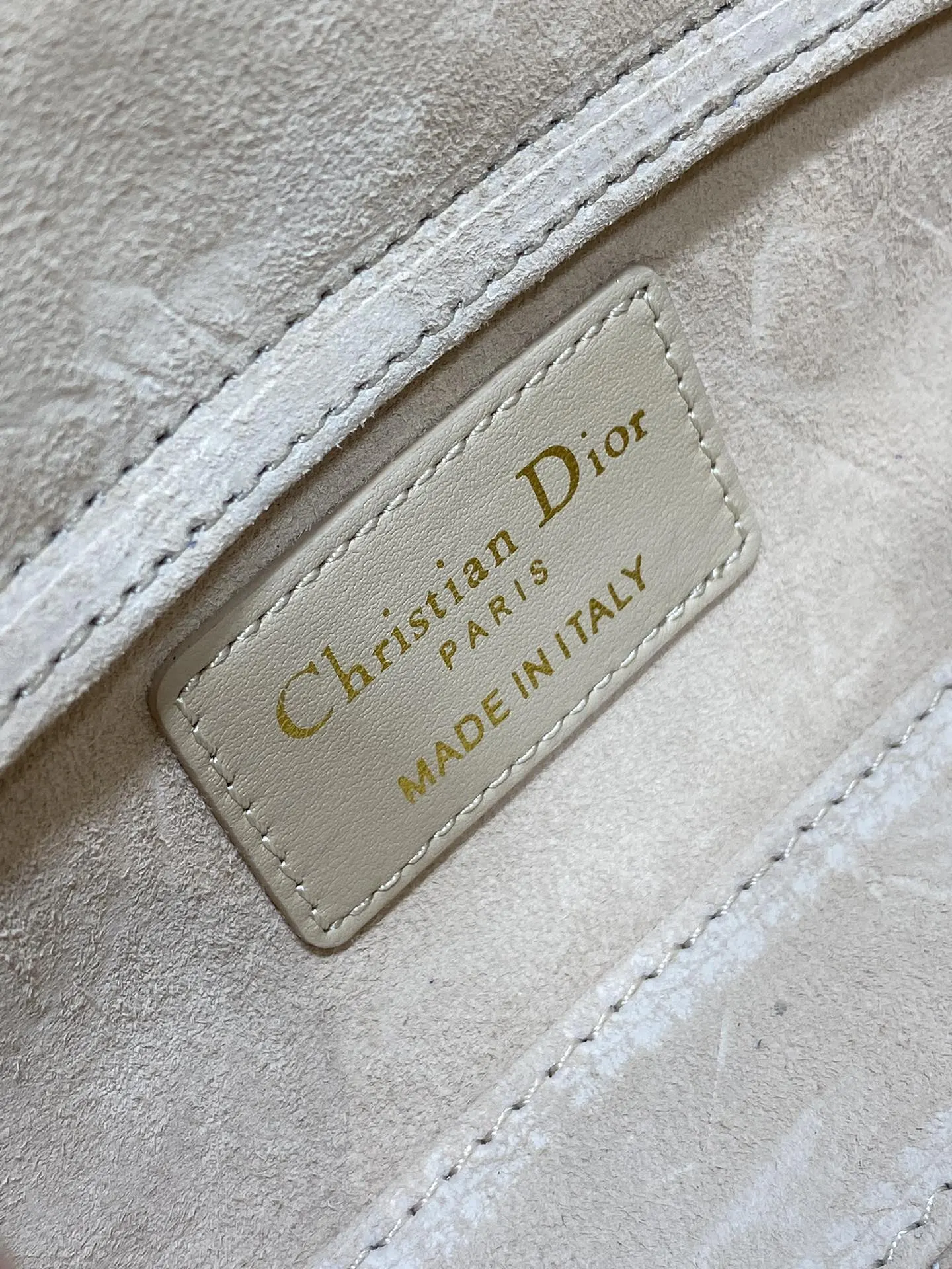 Dior 杏色 羊皮 进口 羊皮横款迷你戴妃包 杏色 Joy bag 鏈條包 精致鏈條款