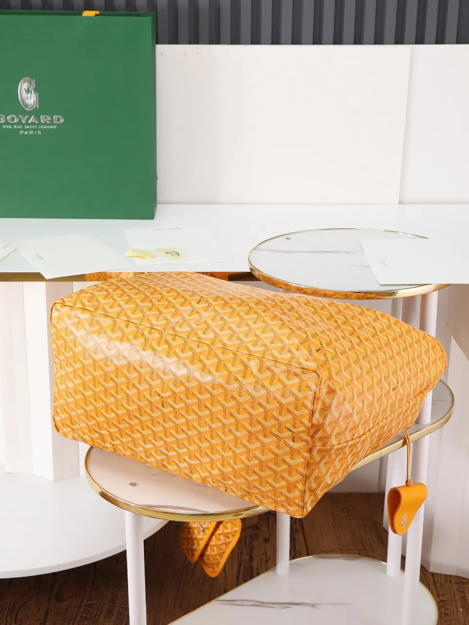 Goyard Hobo Shoulder Bag Vintage Canvas