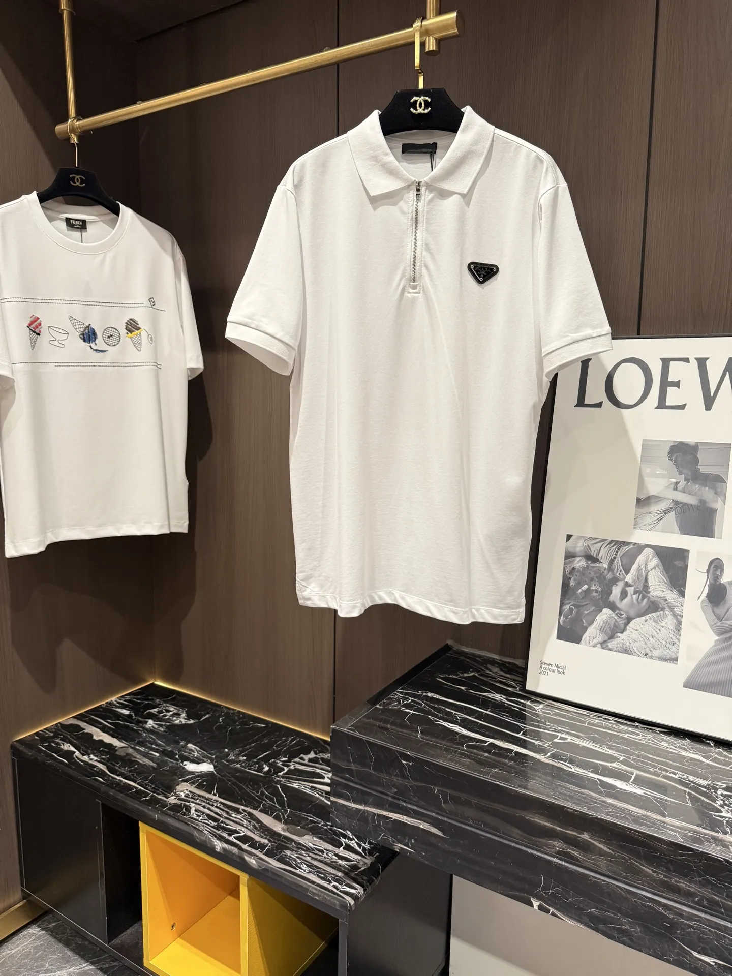 Prada 棉质 Logo Polo衫