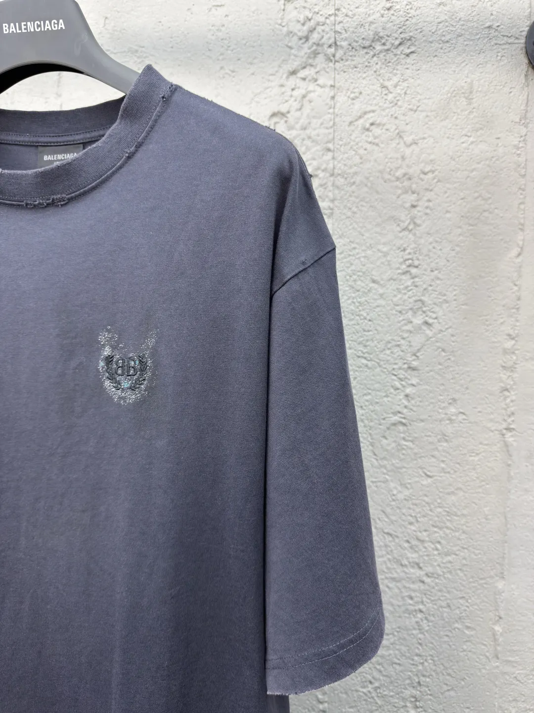 Balenciaga Black Cotton Short Sleeve T-Shirt Street