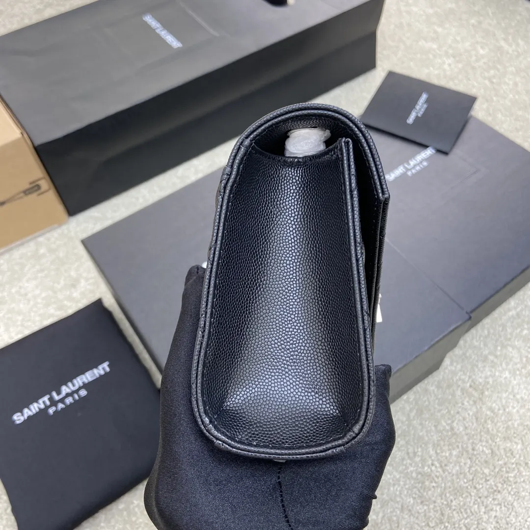 YSL 黑色 牛皮 拿上手就是 手提包 通勤手提款