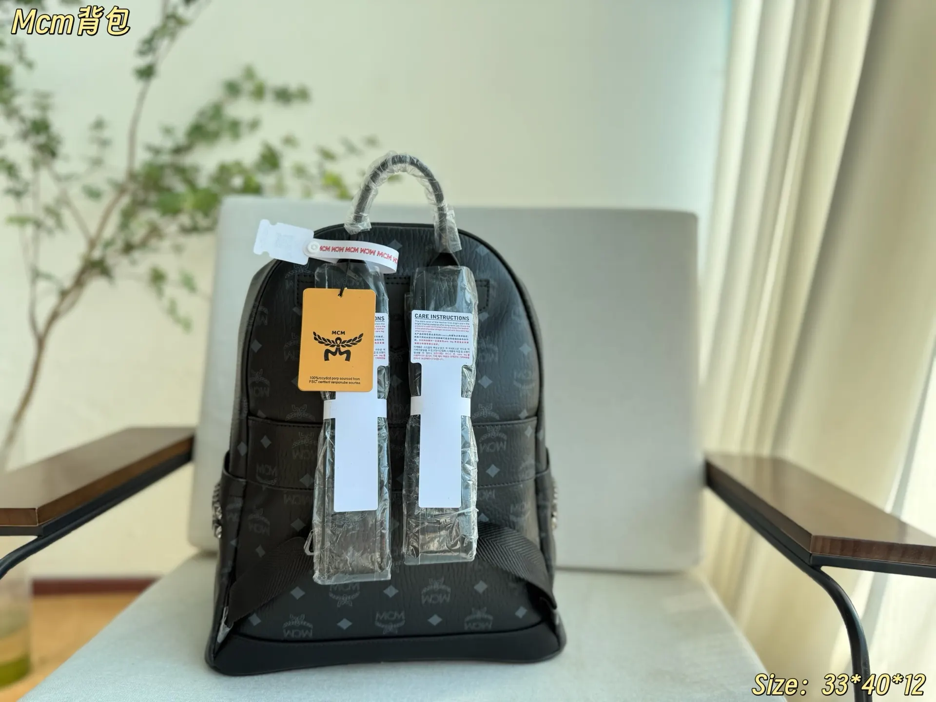焦糖色 MCM雙肩包 真的好帅 秋冬才是mcm的主场 MC 实用雙肩款