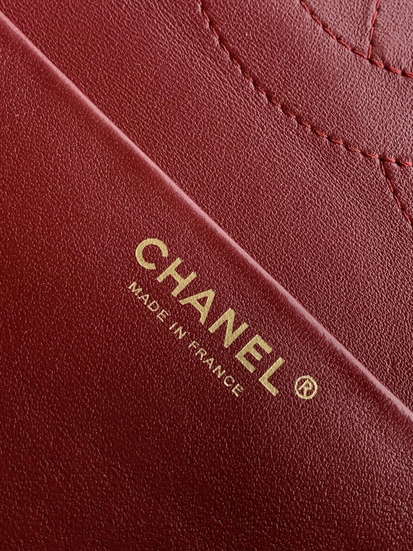 CHANEL 红色 酒红 腋下包 复古腋下背款