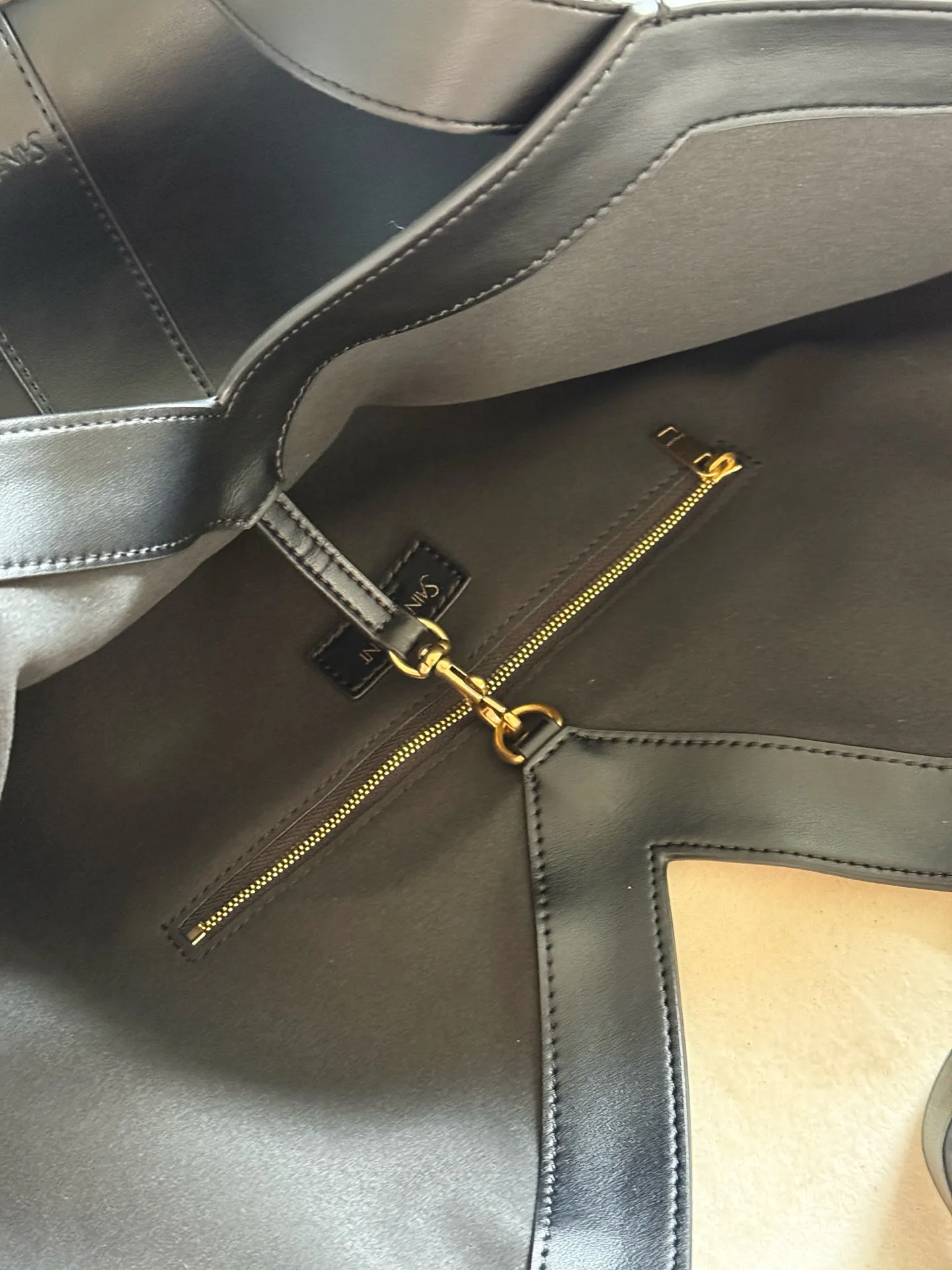 Black Tote Bag Leather