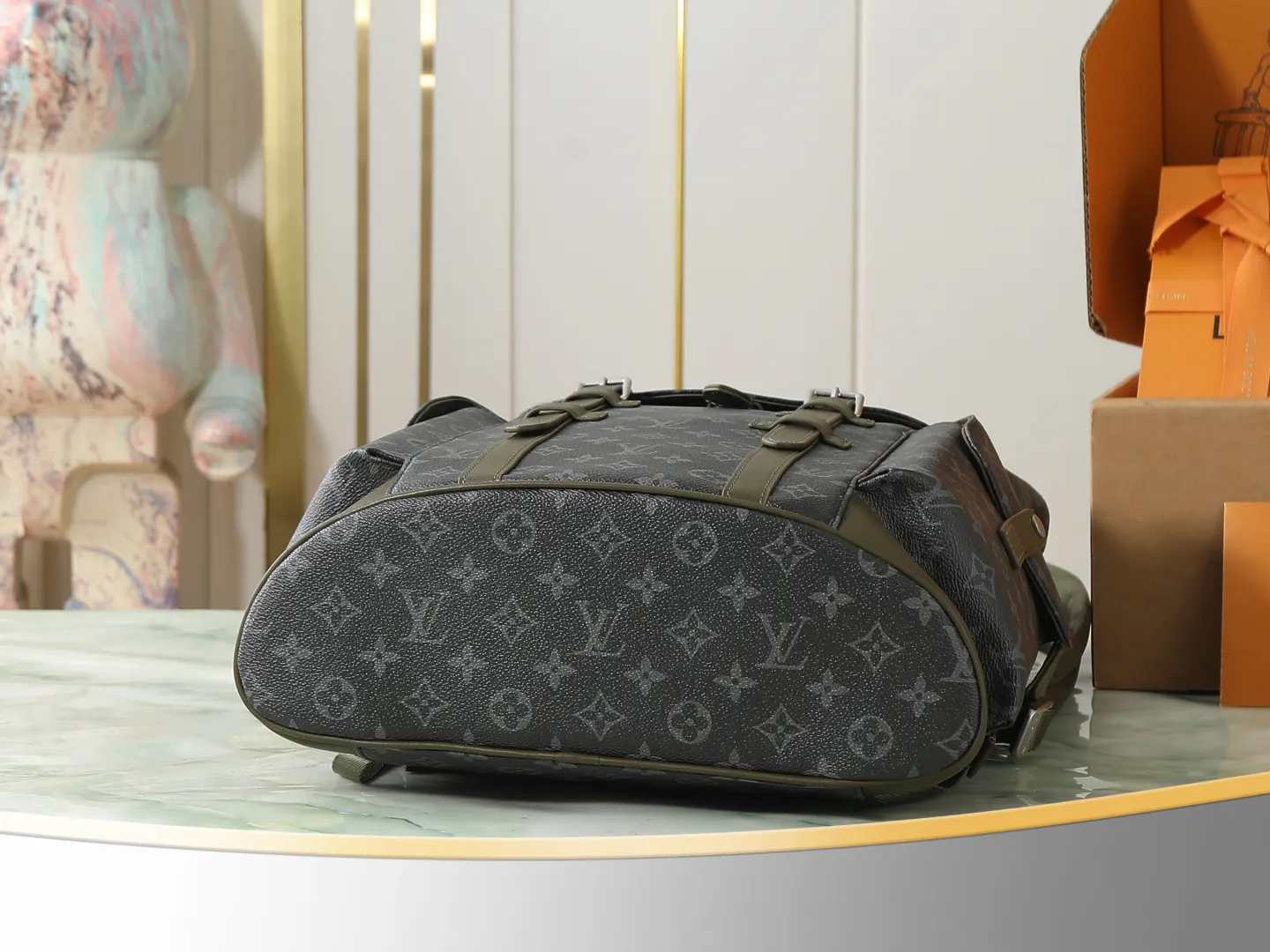 Green Backpack Canvas