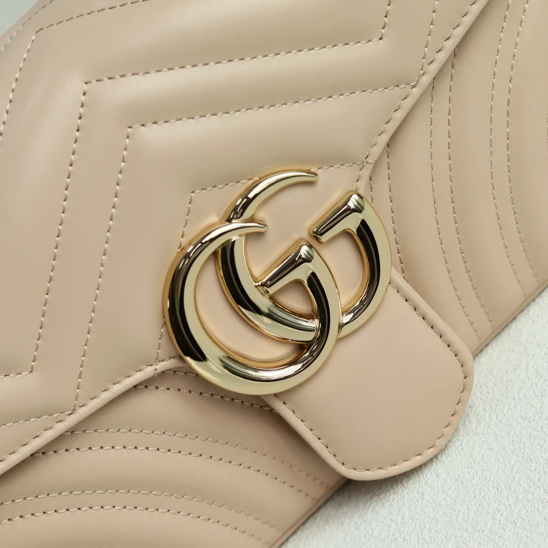 Gucci Marmont 绗缝皮革链条包 单肩斜挎款