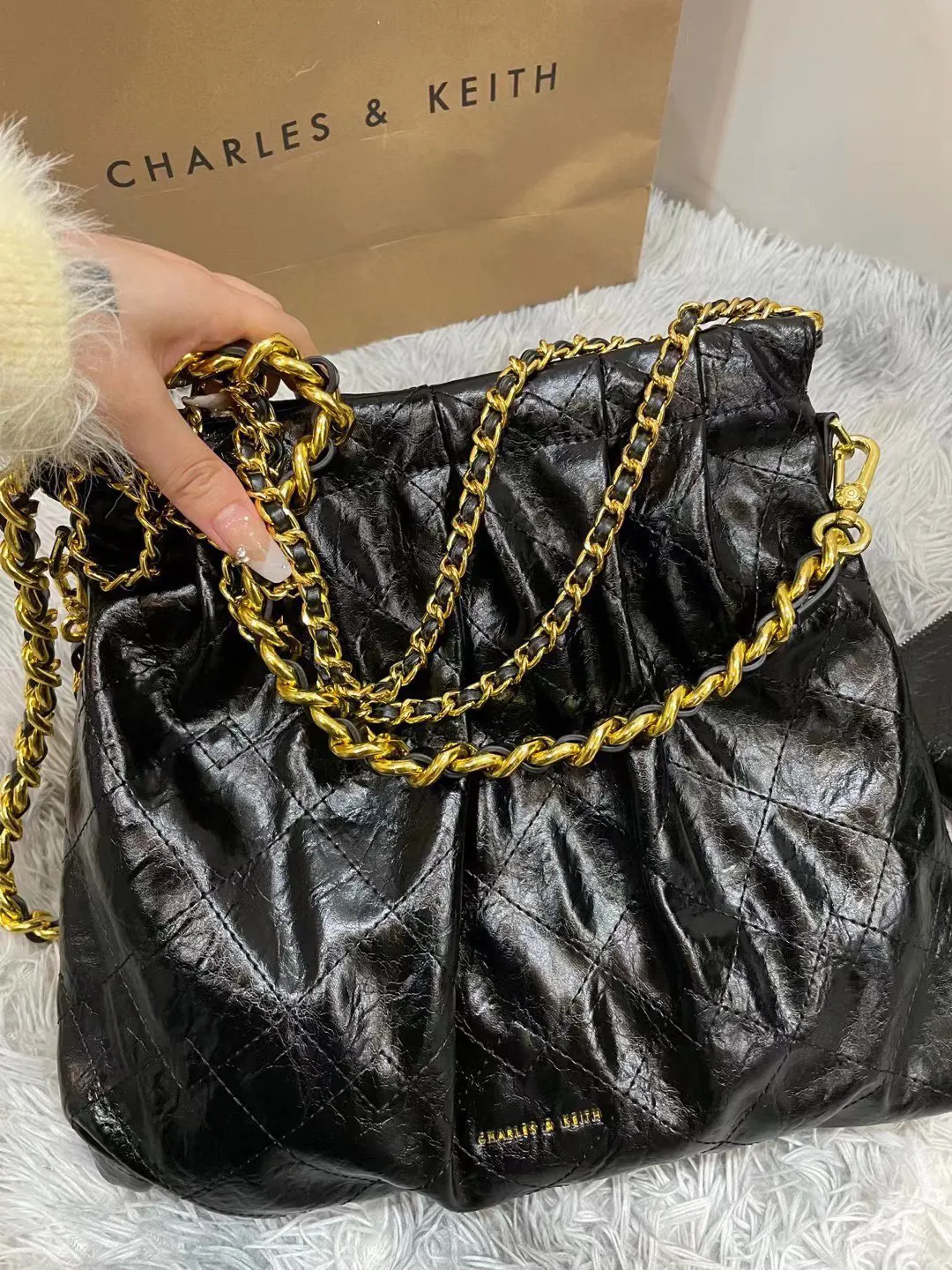 小CK❣ 褶皱流浪包 垃圾袋 三色 小CK爆 腋下包 復古腋下背款