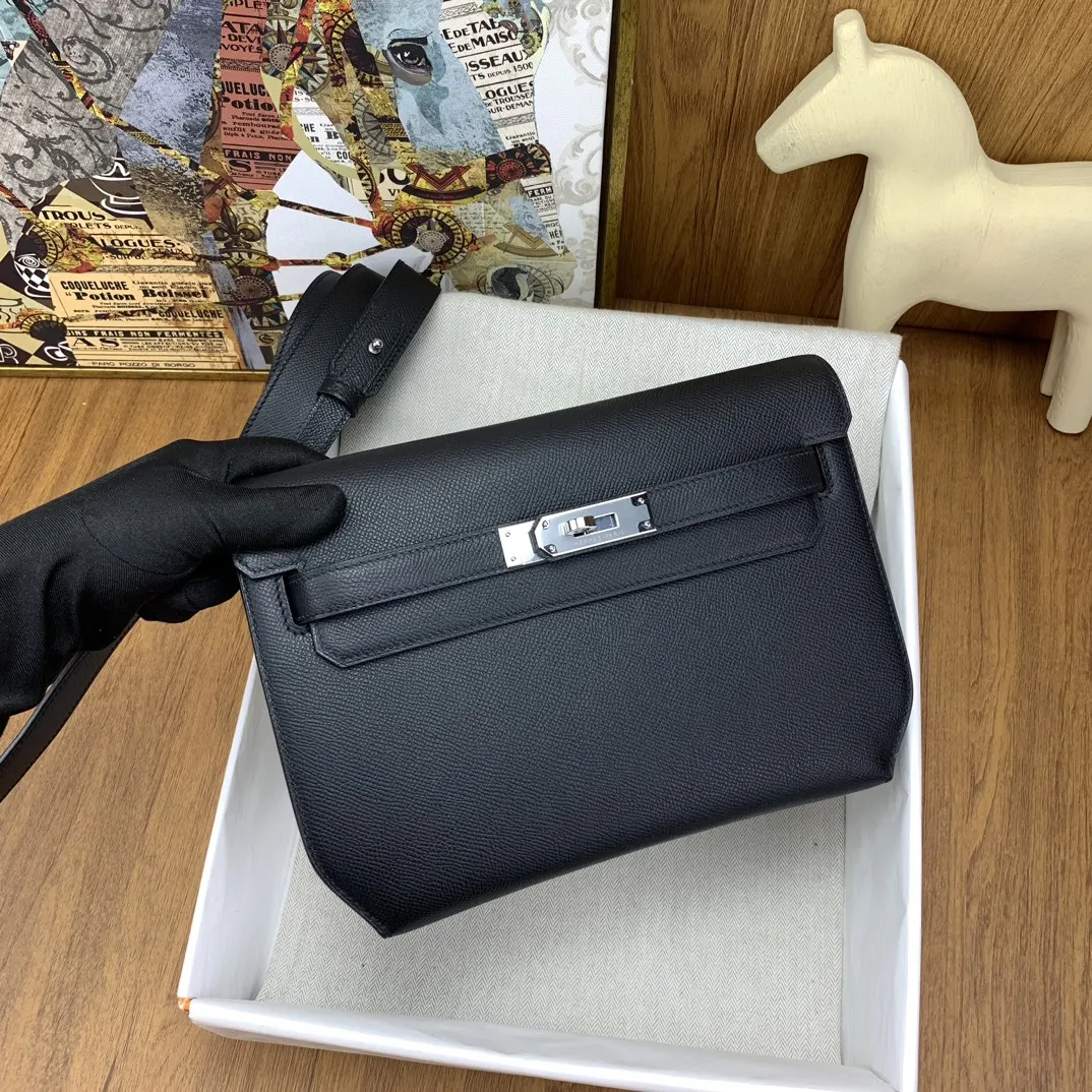 Hermès Kelly 黑色 斜挎包