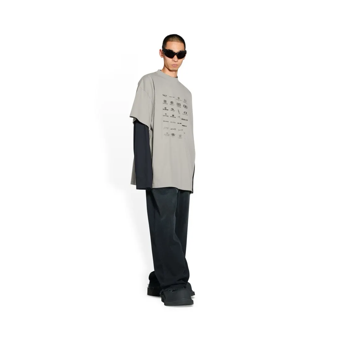 Balenciaga 纯棉 Logo 短袖T恤
