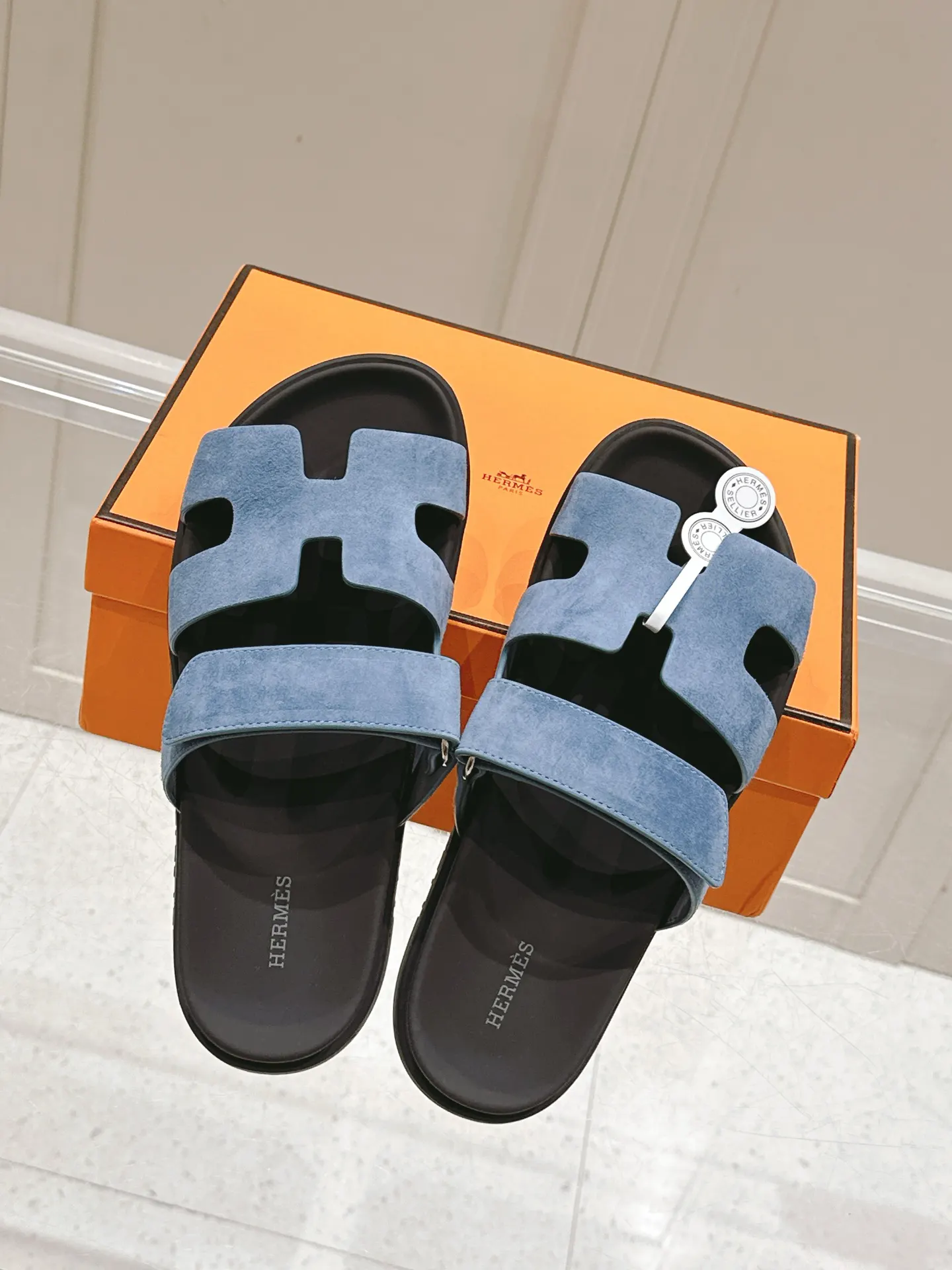 Hermès Oran 羊皮 拖鞋 舒适