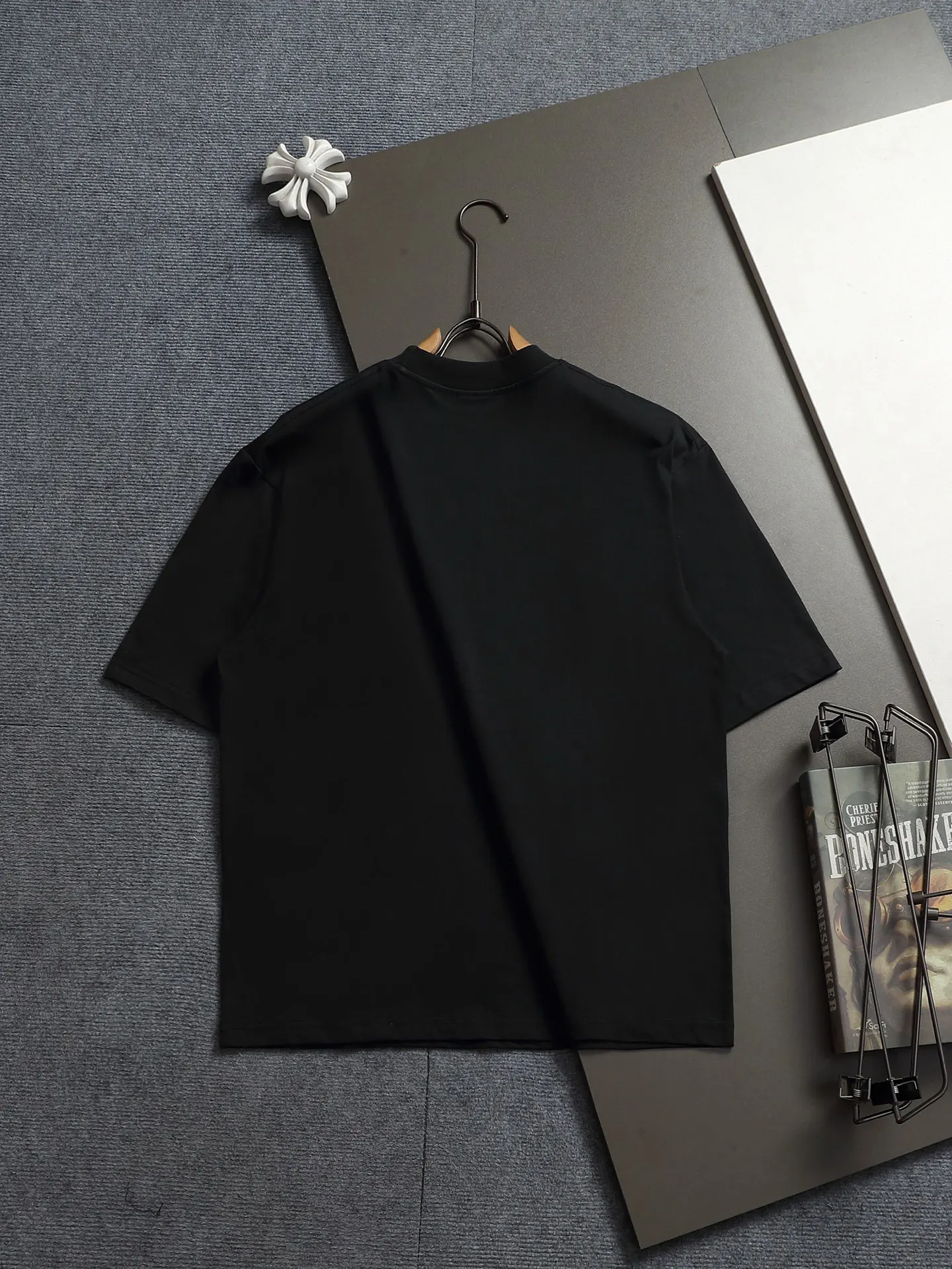Balenciaga Black Logo Short Sleeve T-Shirt Street