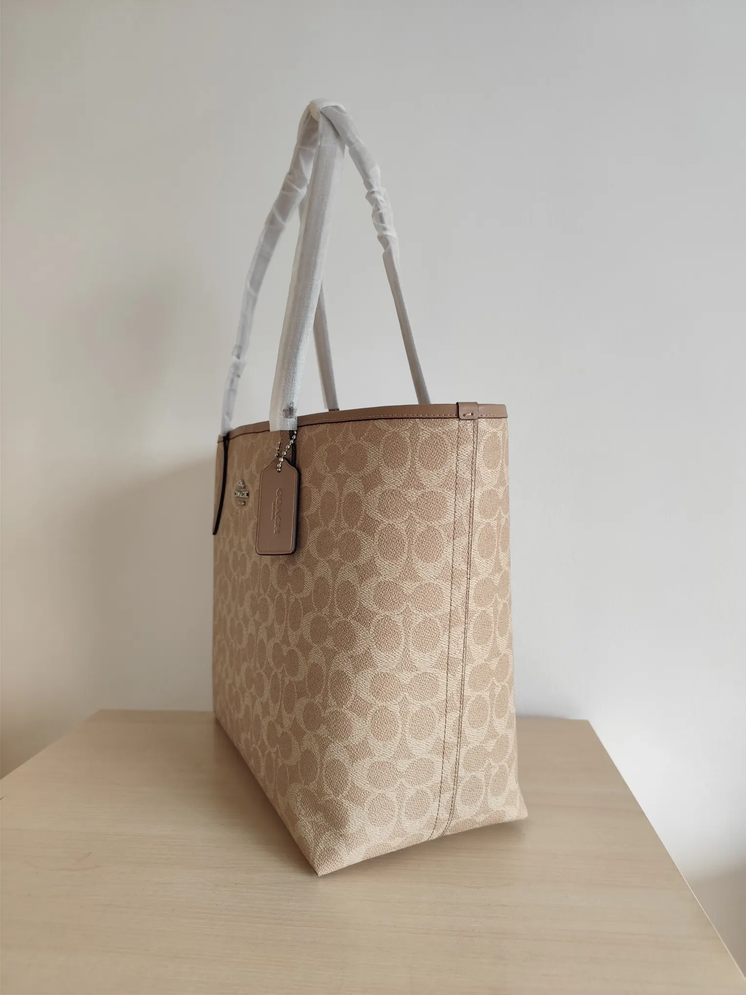 Coach 老花 帆布 托特包 大容量托特款