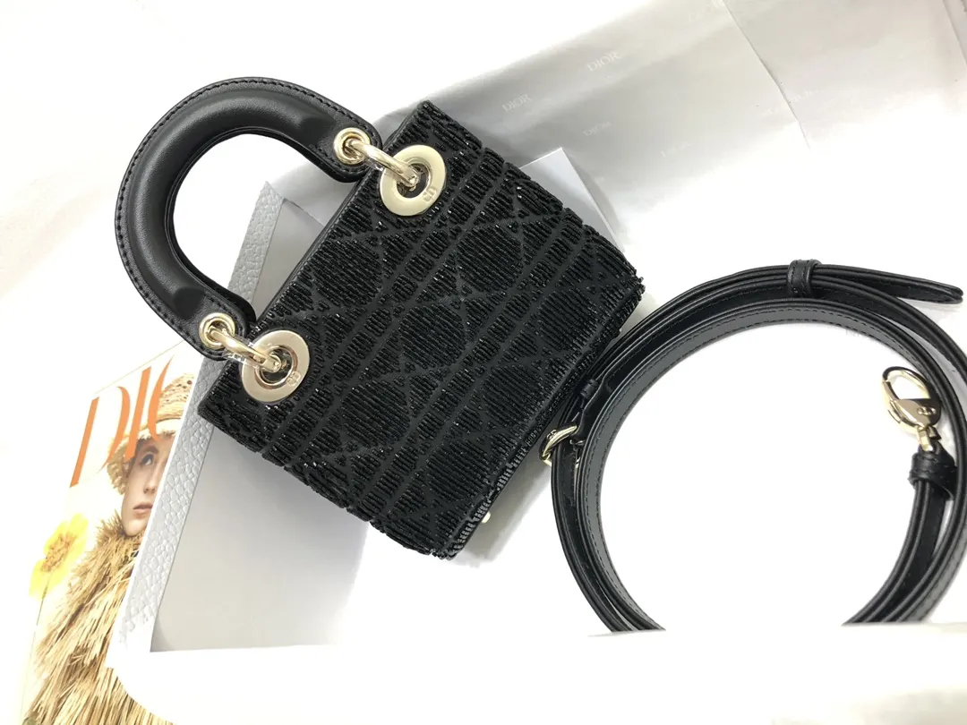 Dior Lady 白色 羊皮 收納包 旅行收納款