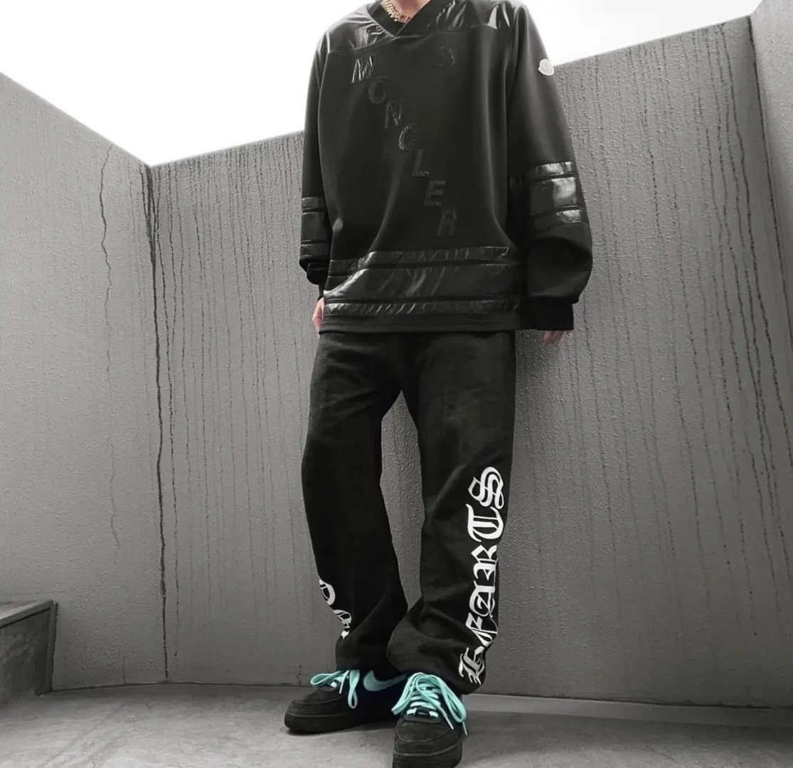 Chrome Hearts Black Print Pants Loose Casual Style Image 7 Chrome Hearts Black Print Pants Loose Casual Style Image 7