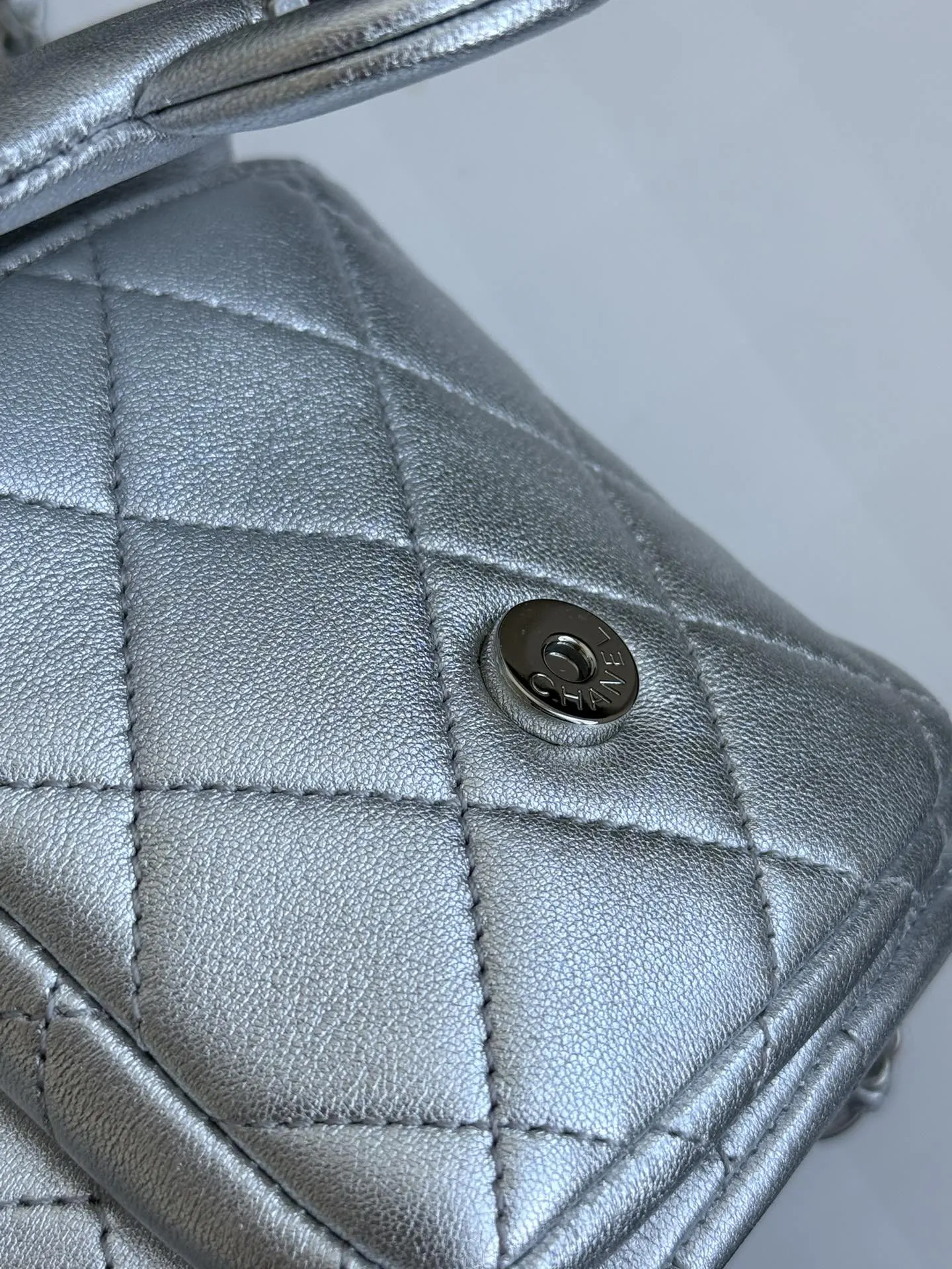 Black Silver Backpack