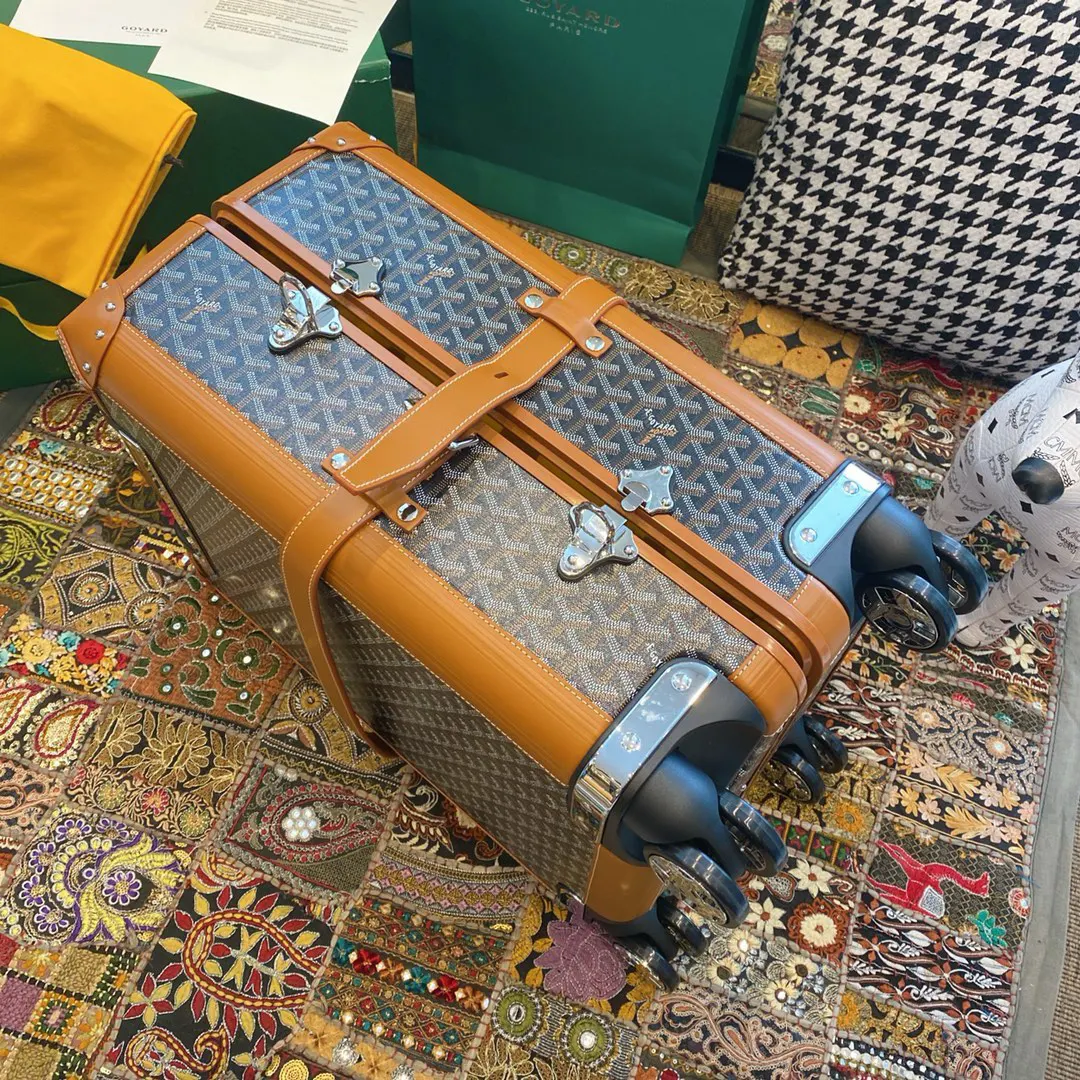 Goyard 黑色 白色 行李箱 旅行拉杆款 轻便出行款