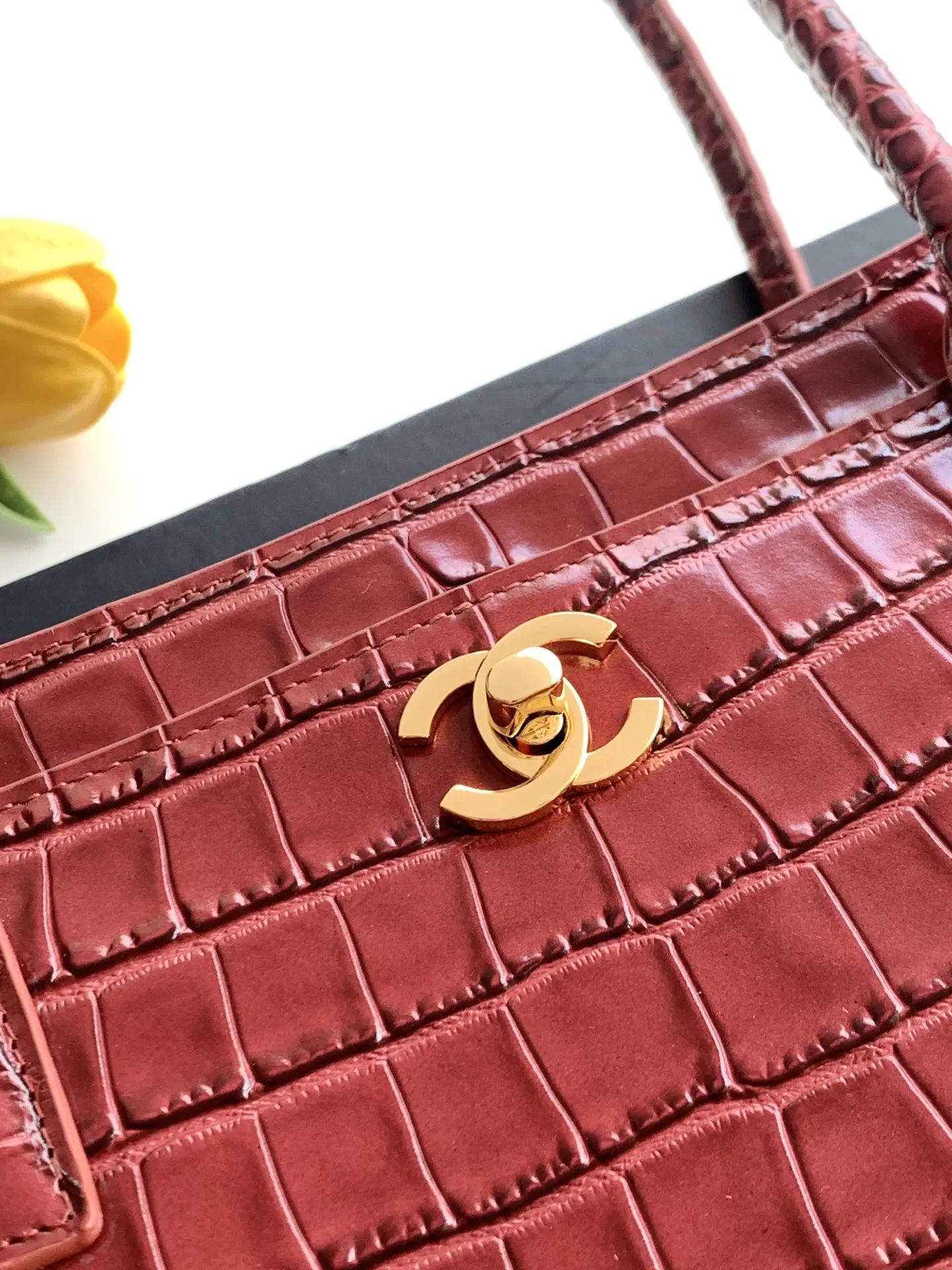 Red Gold Tote Bag
