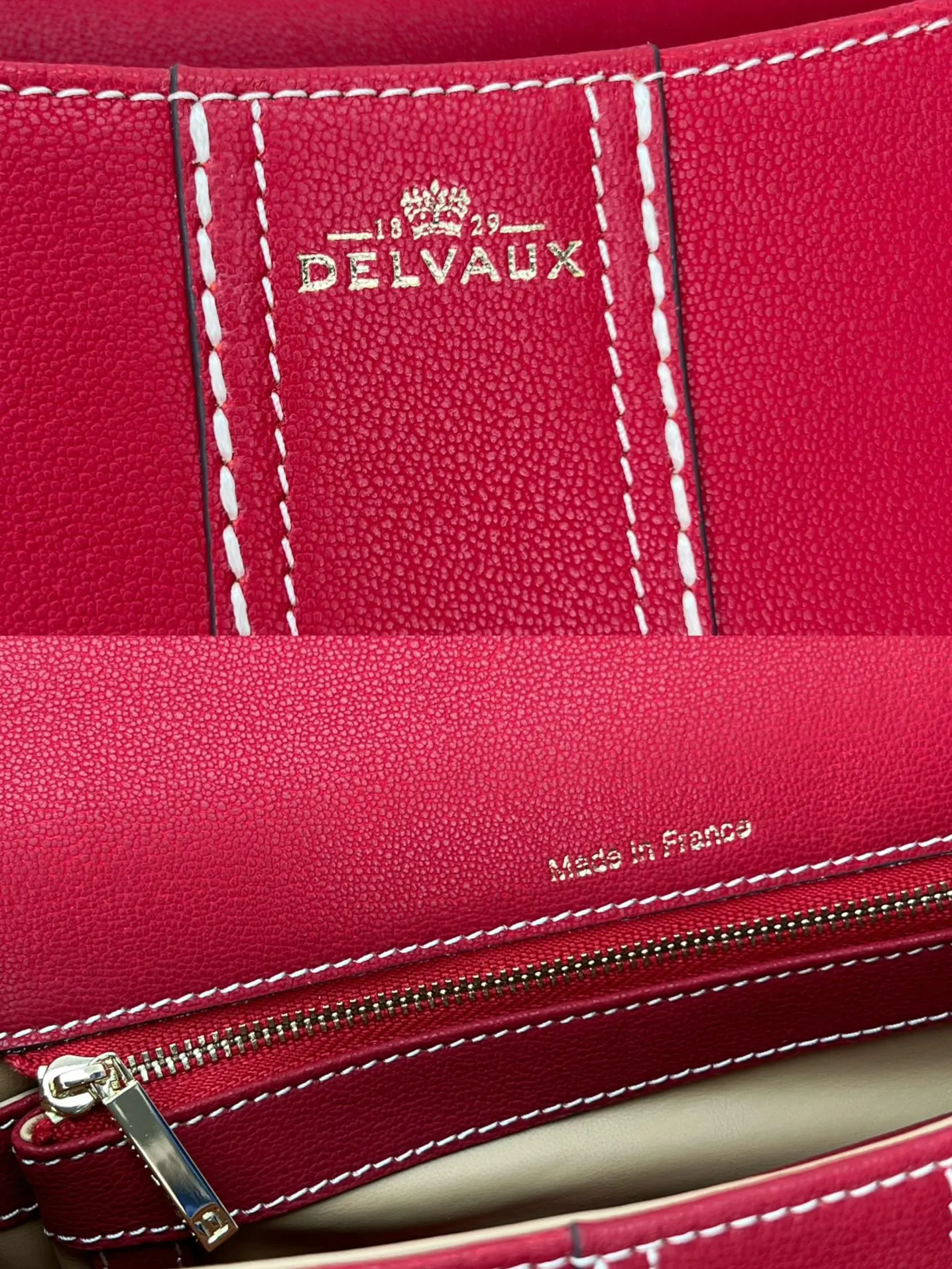 Delvaux 焦糖色 小牛皮 手提包 通勤手提款