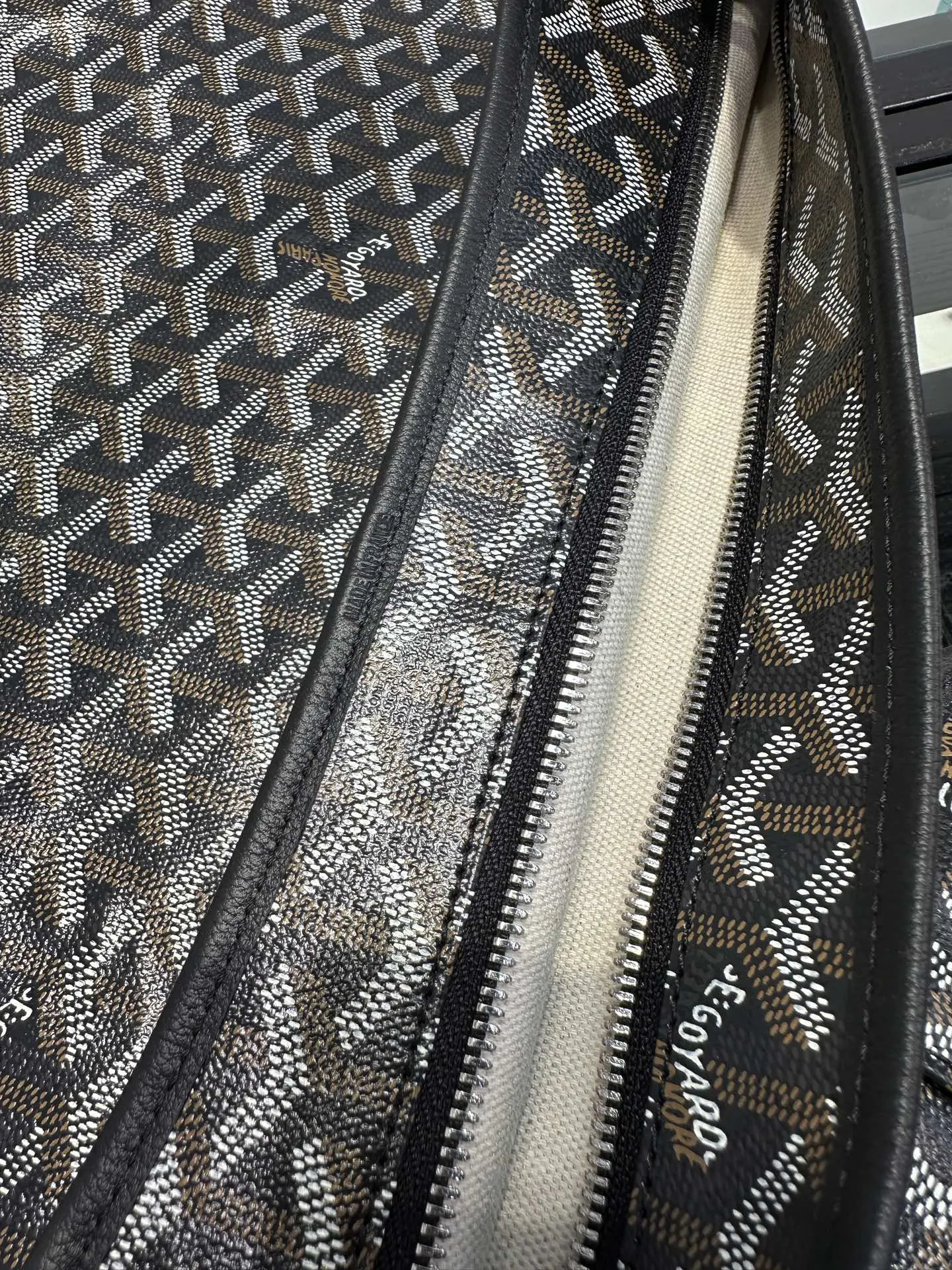Goyard Black Hobo Shoulder Bag Vintage