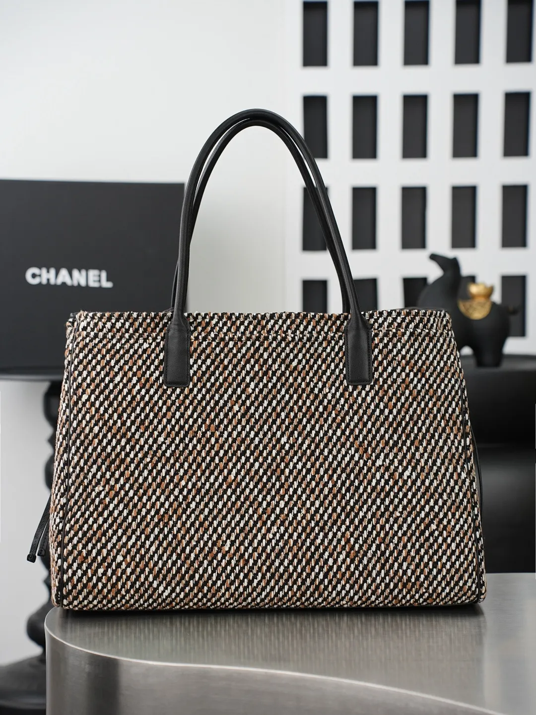 Black Tote Bag Leather