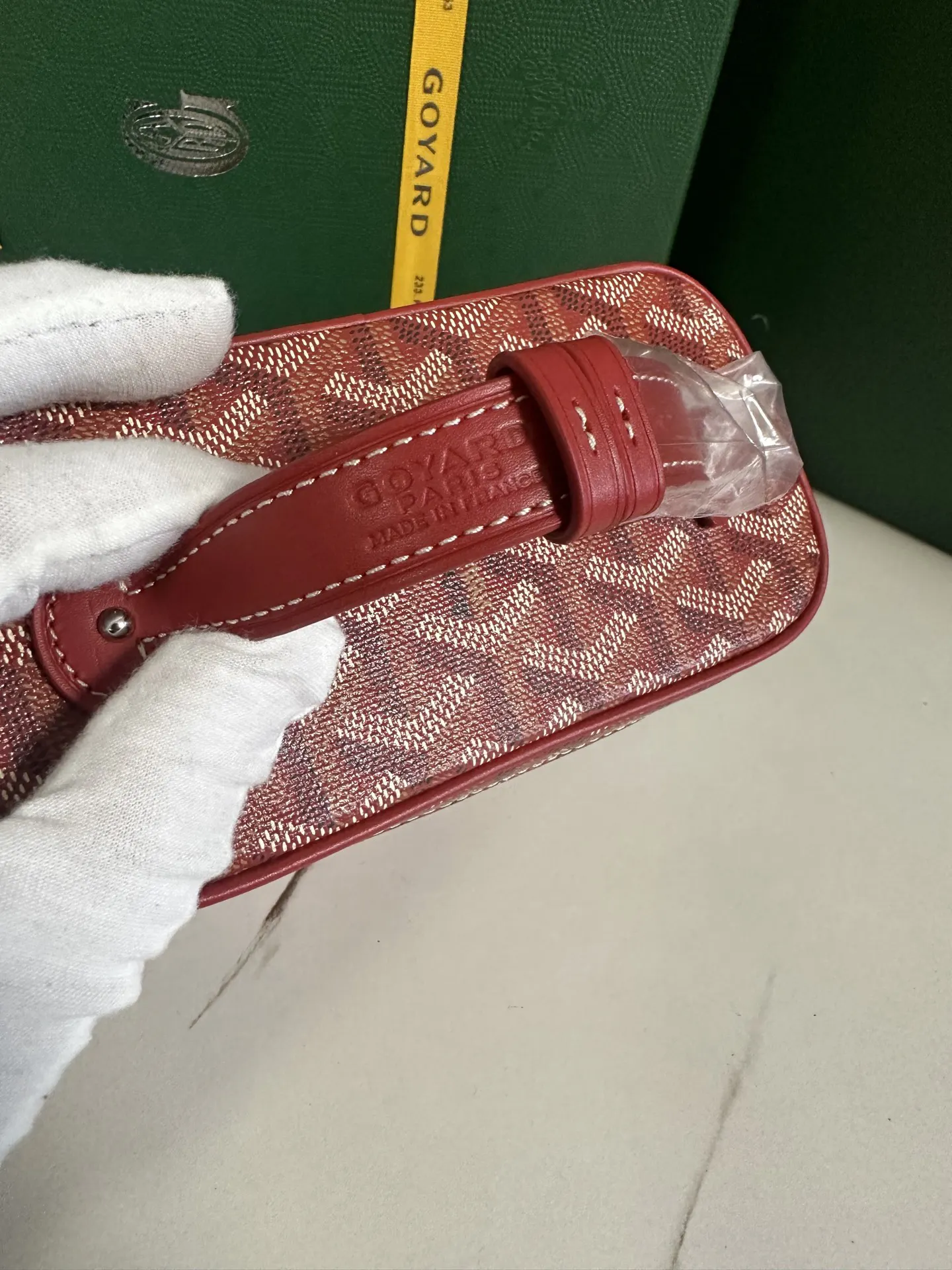 Goyard 黄色 小牛皮 化妆包 便携收纳款