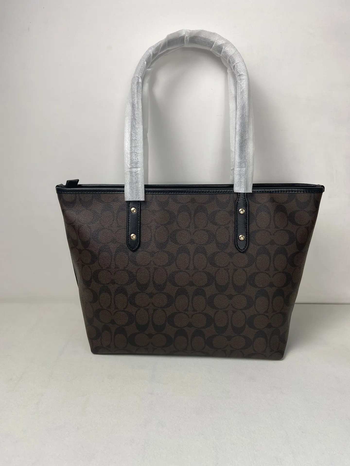Monogram Tote Bag Leather