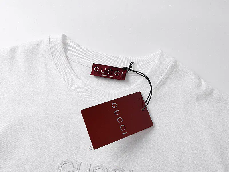 Gucci Double G Embroidery Short Sleeve T-Shirt